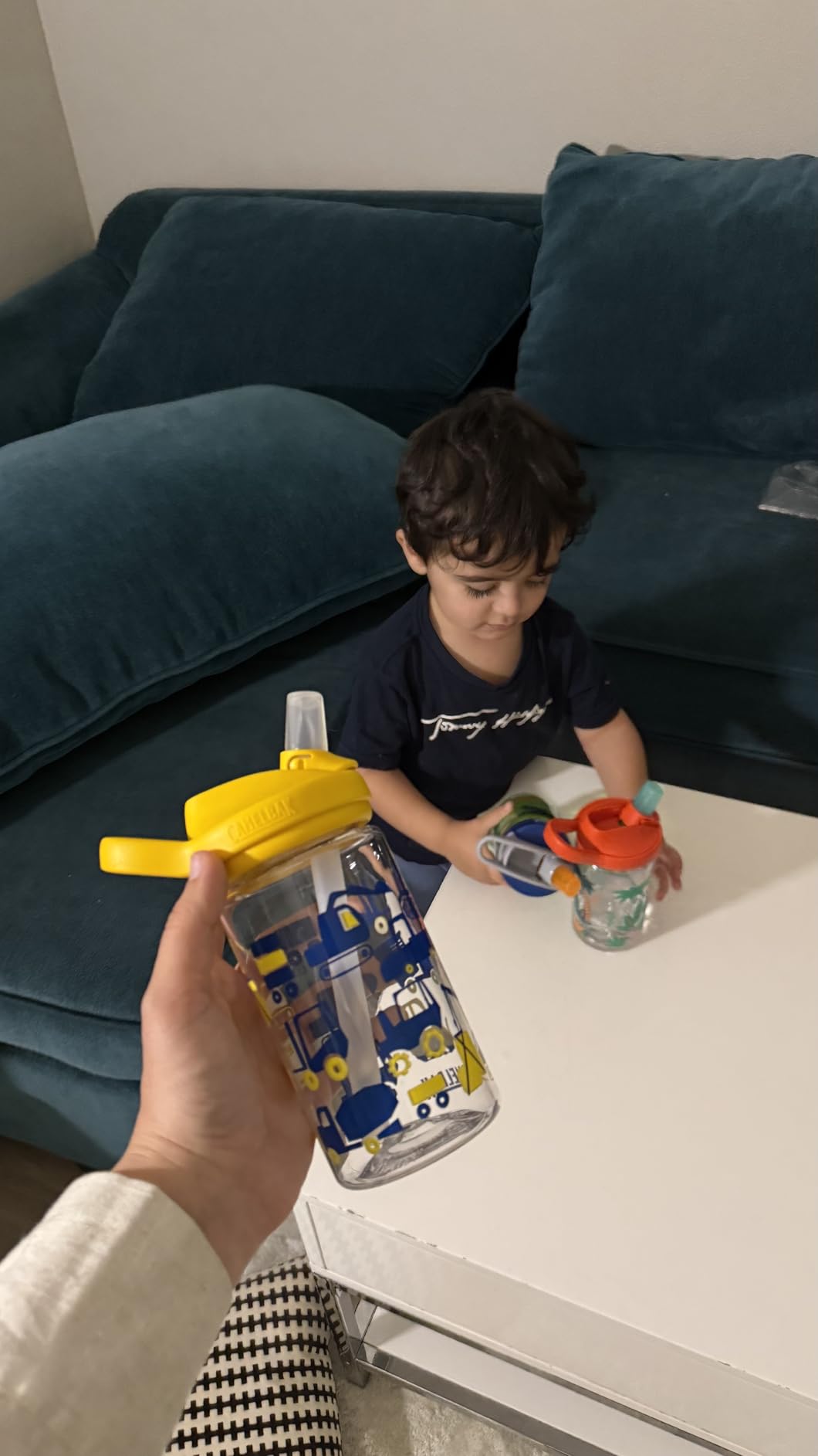 CamelBak Eddy+ Kids Water Bottle with Bite Valve Straw, Leak-Resistant Easy Sip Design for Everyday Hydration, 14oz | Kids customer photo 2