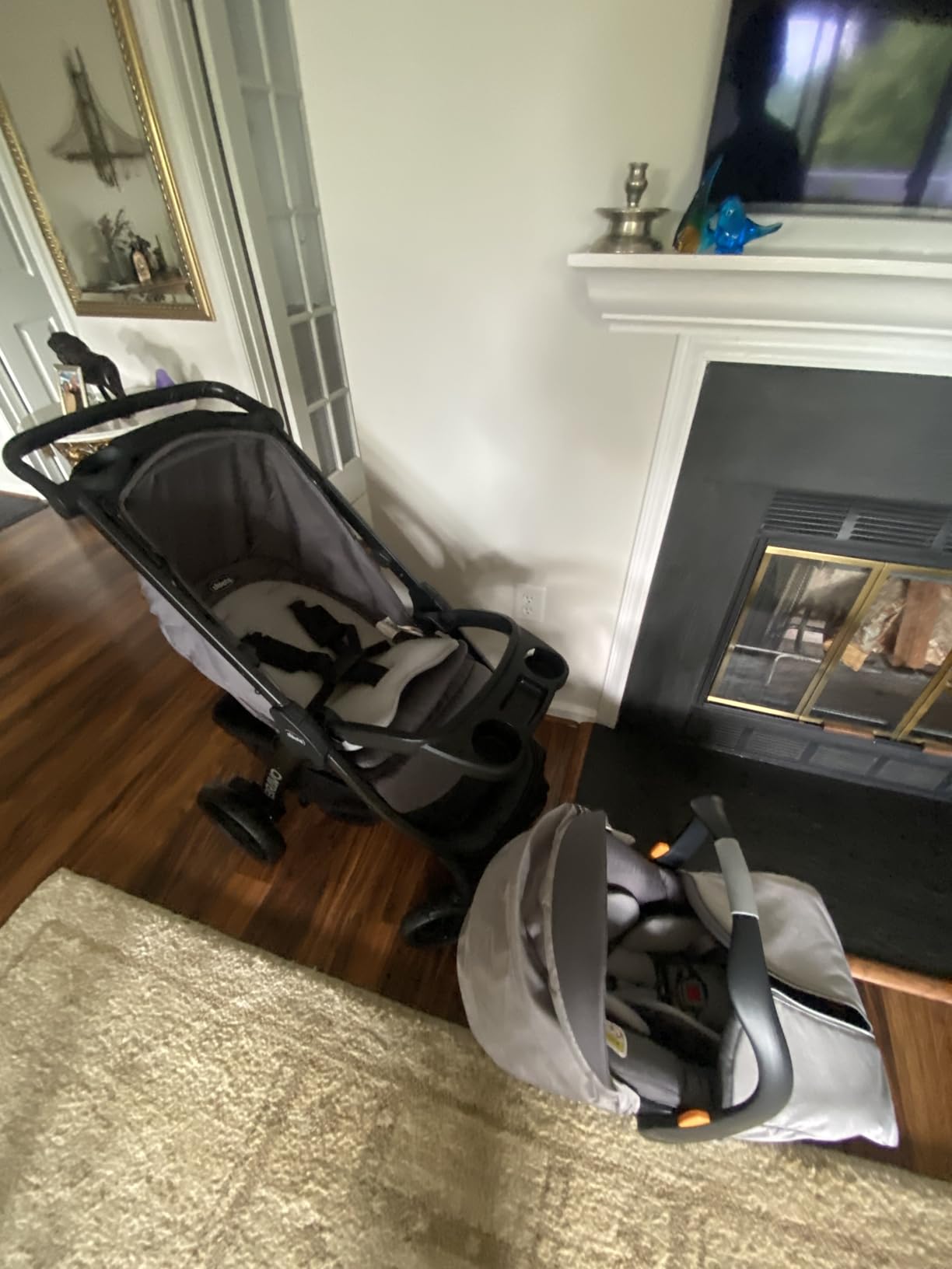 Bravo LE ClearTex Full-Size Stroller for Babies and Toddlers, UPF-Rated Canopy, GREENGUARD Gold Certified, Lightweight, One-Hand Compact Fold, Pewter/Grey customer photo 1