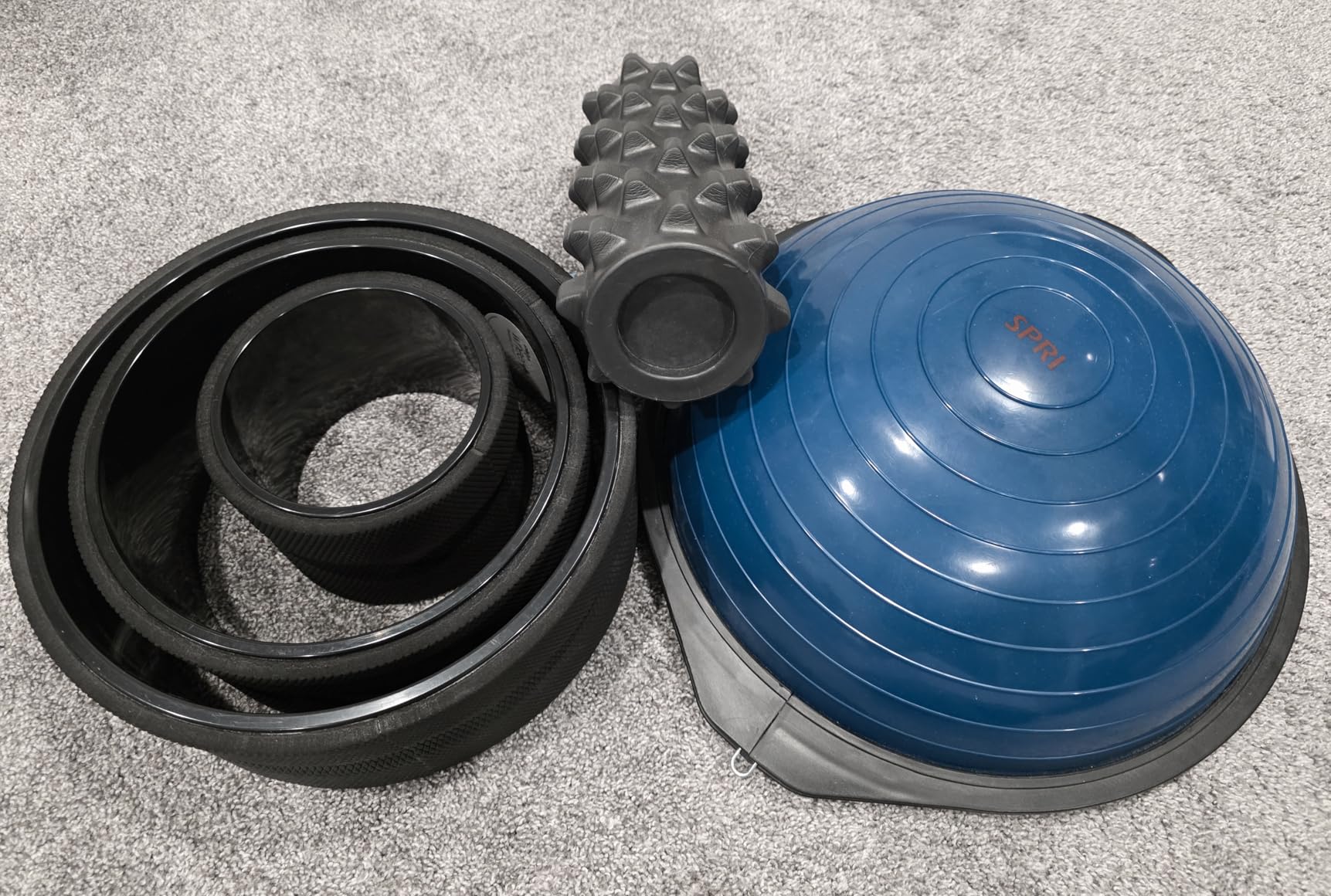 Chirp Wheel Foam Roller - Targeted Back & Neck Relief, Lumbar Spine Stretcher, Spinal Decompression Back Stretcher, Massage Roller with Density Foam for Physical Therapy, Supports 500lbs, 4-Inch Mint customer photo 1