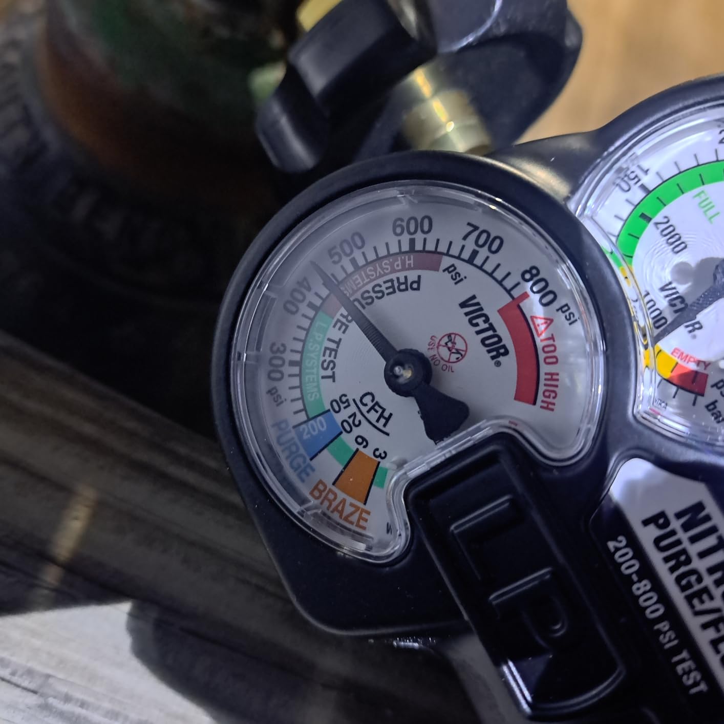 Victor Edge Series 2.0 Nitrogen Purge/Flow Module Gauge - Regulator Gauge, Model 0781-3652 customer photo 1