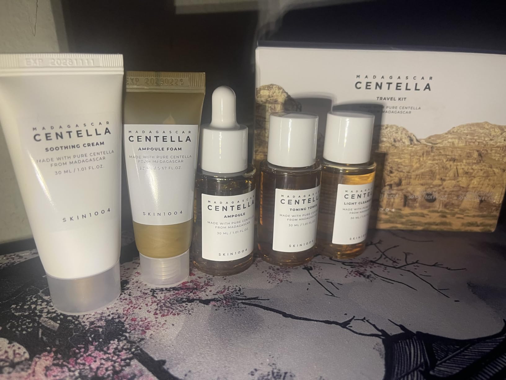 SKIN1004 Centella Travel Kit, Korean Skin Care Set with Toner, Moisturiser, Serum, Cleansing Oil & Cleanser, Travel Size Set with Madagascar Centella customer photo 1