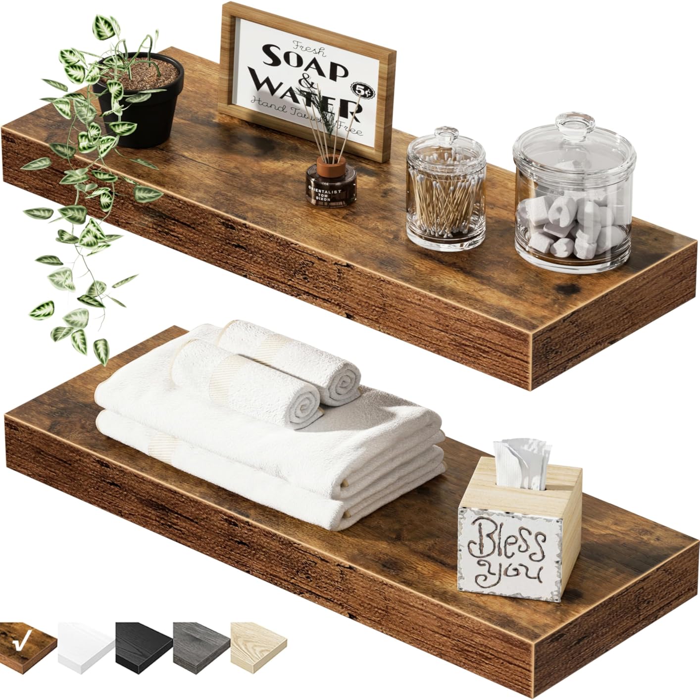 QEEIG Floating Shelves for Wall 35.4