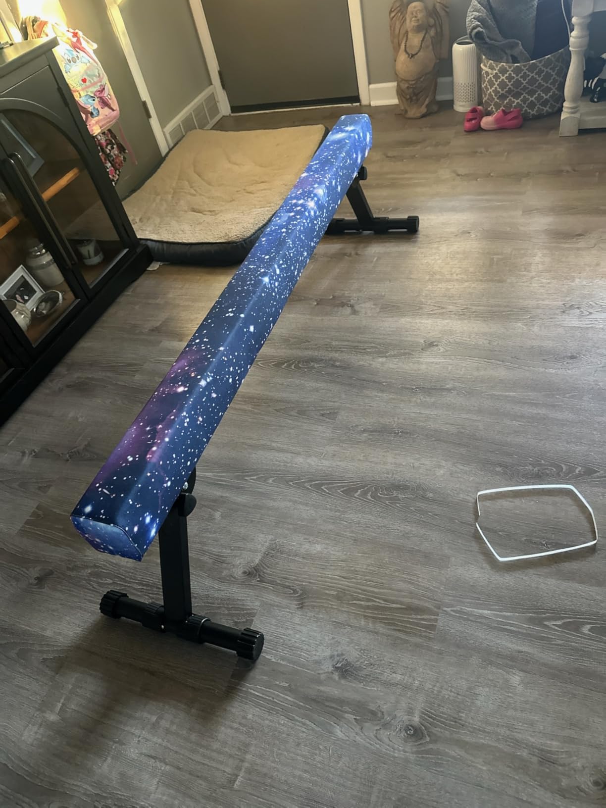 6ft/8ft Gymnastic Balance Beam, Adjustable High and Low Level Floor Beam - Highly Stable - Gym Practice Training Equipment for Kids Children Girls Home customer photo 1