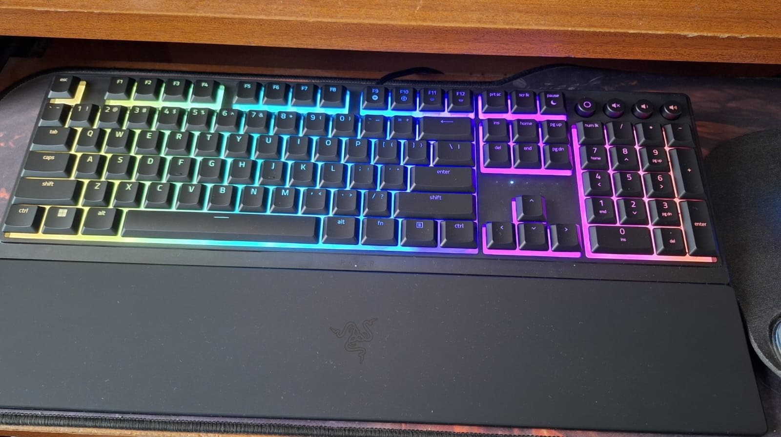 Ornata V3 Gaming Keyboard: Low Profile Keys - Mecha Membrane Switches - UV Coated Keycaps - Backlit Media Keys - 10 Zone RGB Lighting - Spill Resistant - Magnetic Wrist Wrest - Snap Tap customer photo 2