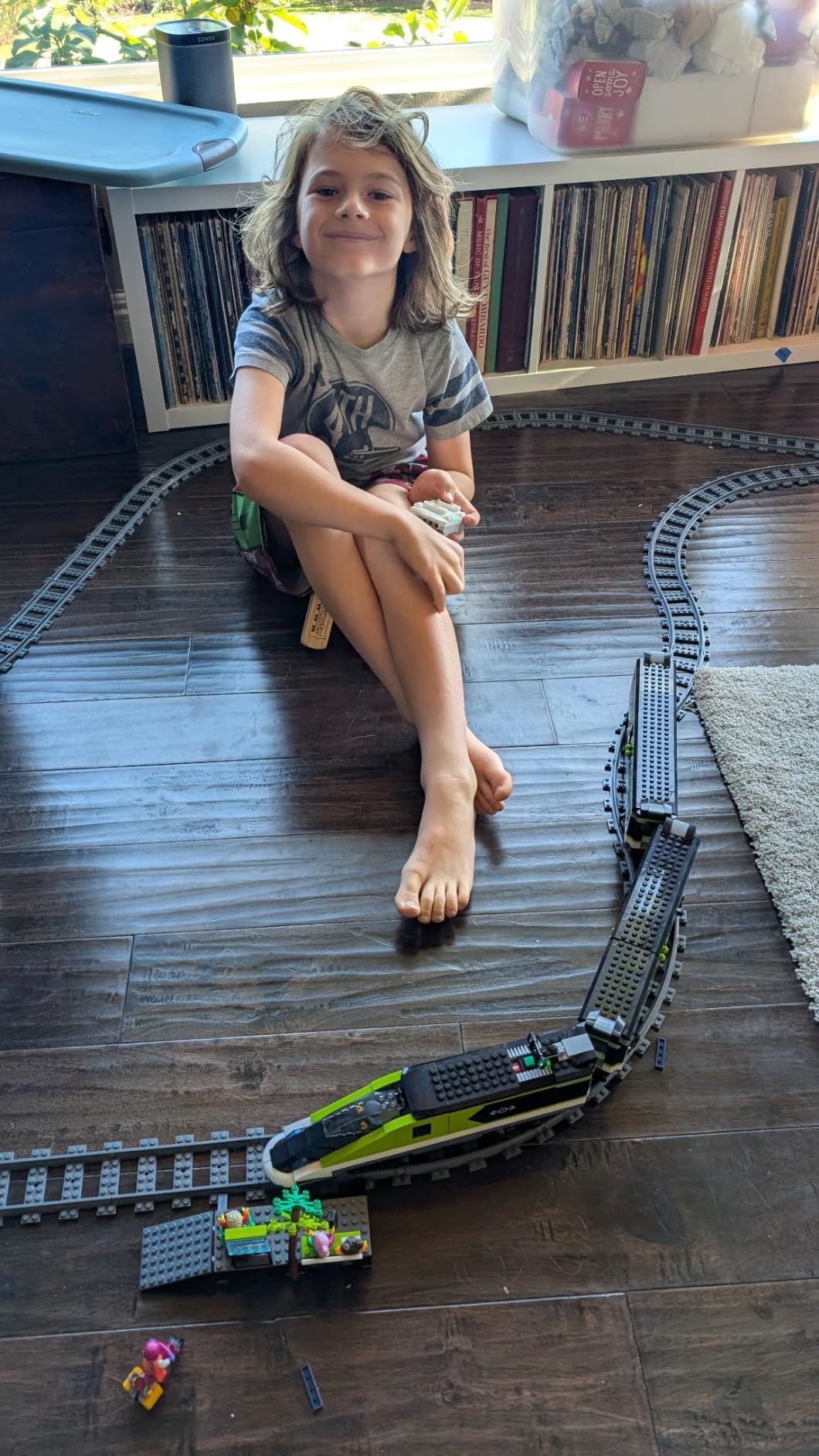 LEGO City Express Passenger Train Set - Remote Controlled Train Toy W/Working Headlights, 2 Coaches & 24 Track Pieces - Ages 7+ - 60337 customer photo 1