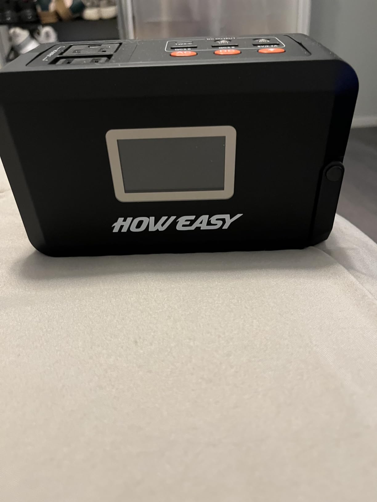HOWEASY Portable Power Station,120W(240W Peak) Solar Generator,88Wh Lithium Battery Power with 110V AC Outlet/DC/USB/LED Light For Outdoor Camping Trip Hunting Emergency(Solar Panel Optional) customer photo 1