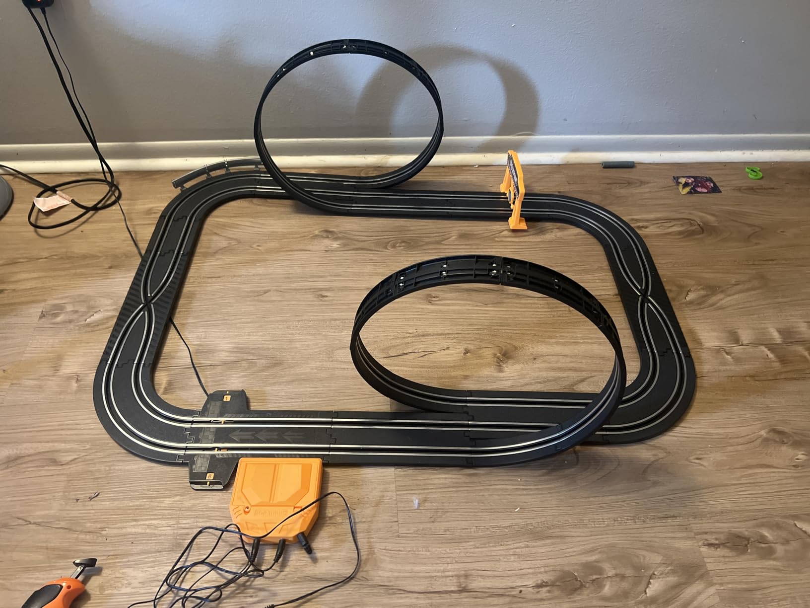 Slot Car Race Track Sets, Slot Cars - Electric Race Car Track Set, 4 High Speed Cars Tracks for Kids, Remote Control Car, Gifts Toys for Boys - 115' Racetrack customer photo 1