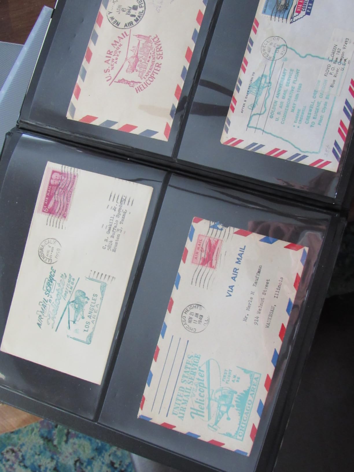 MUDOR Stamp Collecting Album, 7 Rows Pockets Stamp Book for Collectors, 10 Sheets Stamp Stockbook customer photo 2