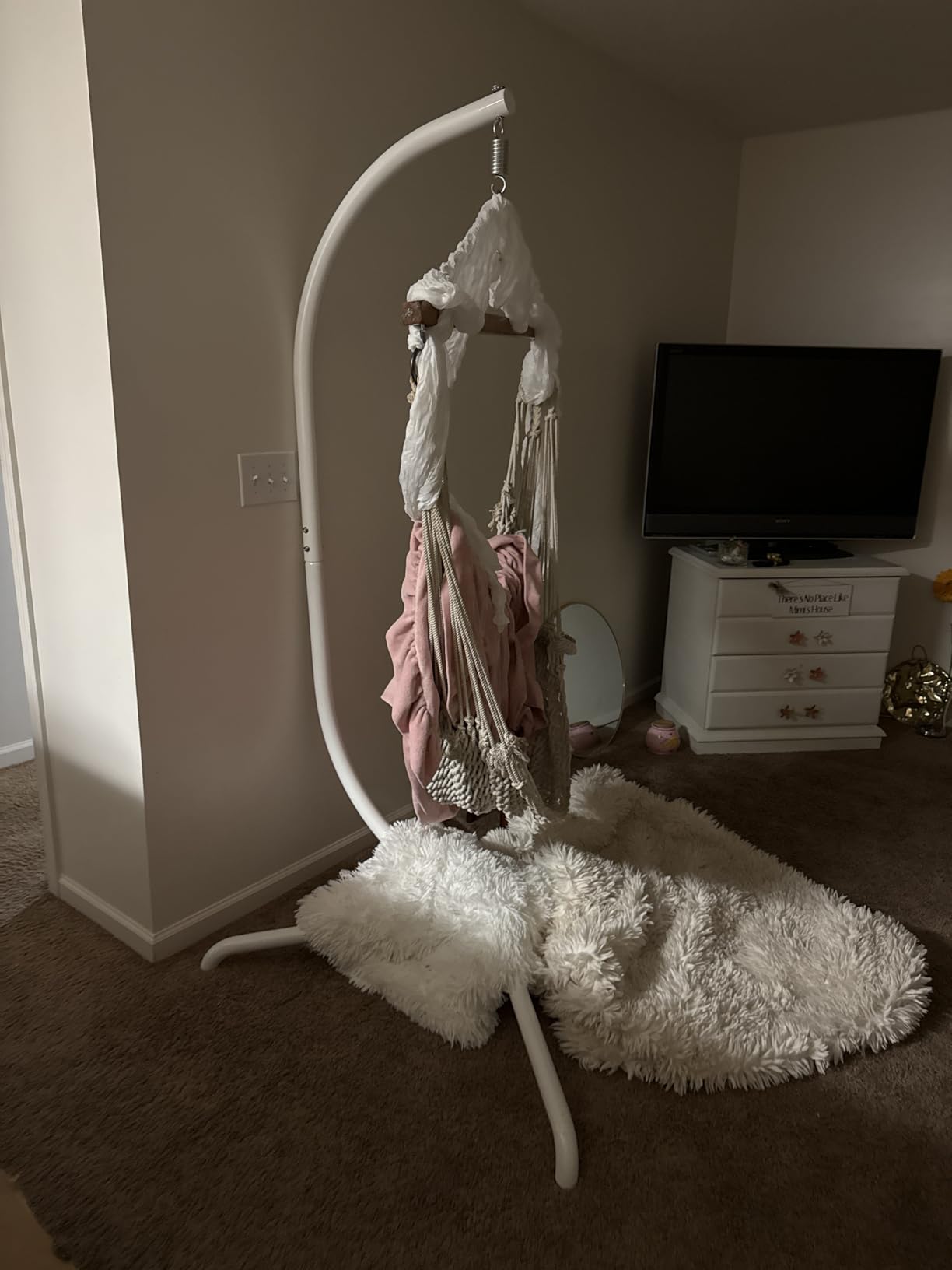 Chihee Egg Chair Foldable Wicker Rattan Hanging Swing Chair Indoor Outdoor Patio Wicker Chair Hammock Chairs with Stainless Steel Hanging Kit Chain Link UV Resistant Cushion Bedroom Balcony customer photo 1