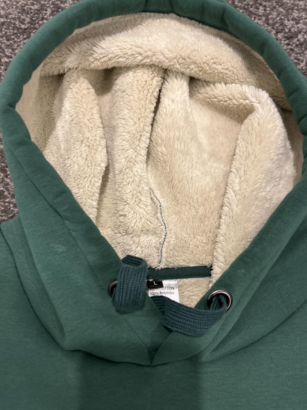 Haellun Womens Casual Winter Warm Fleece Sherpa Lined Pullover Hooded Sweatshirt customer photo 1