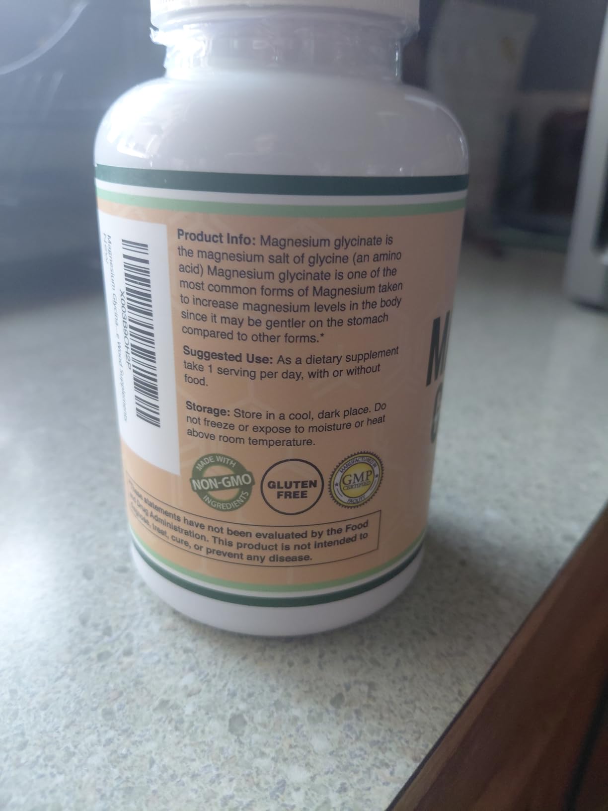 Magnesium Glycinate 400mg | 180 Capsules | Sleep, Muscle, & Heart Support | Vegan, Third Party Tested, Gluten Free, Non-GMO, by Double Wood Supplements customer photo 2