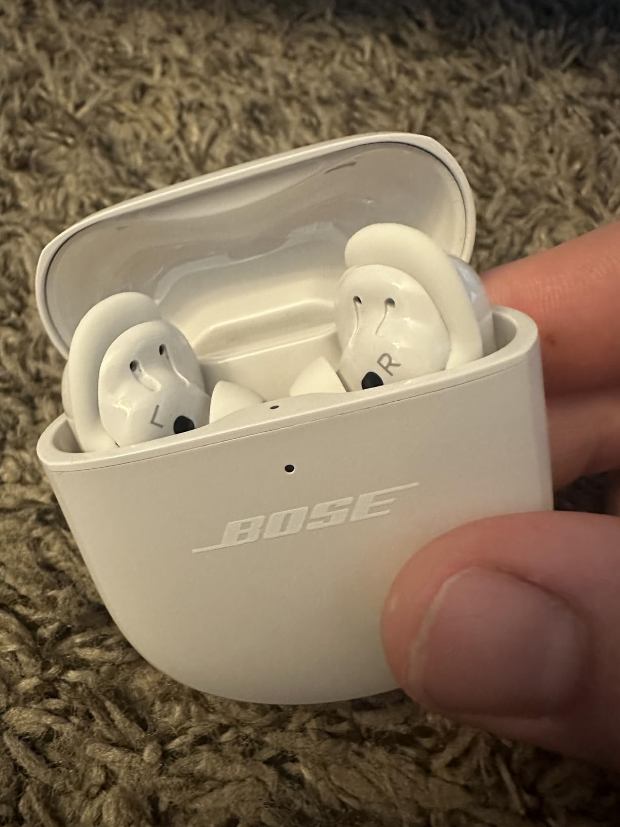 Bose QuietComfort Earbuds II, Wireless, Bluetooth, Proprietary Active Noise Cancelling Technology in-Ear Headphones with Personalized Noise Cancellation & Sound, Soapstone customer photo 2