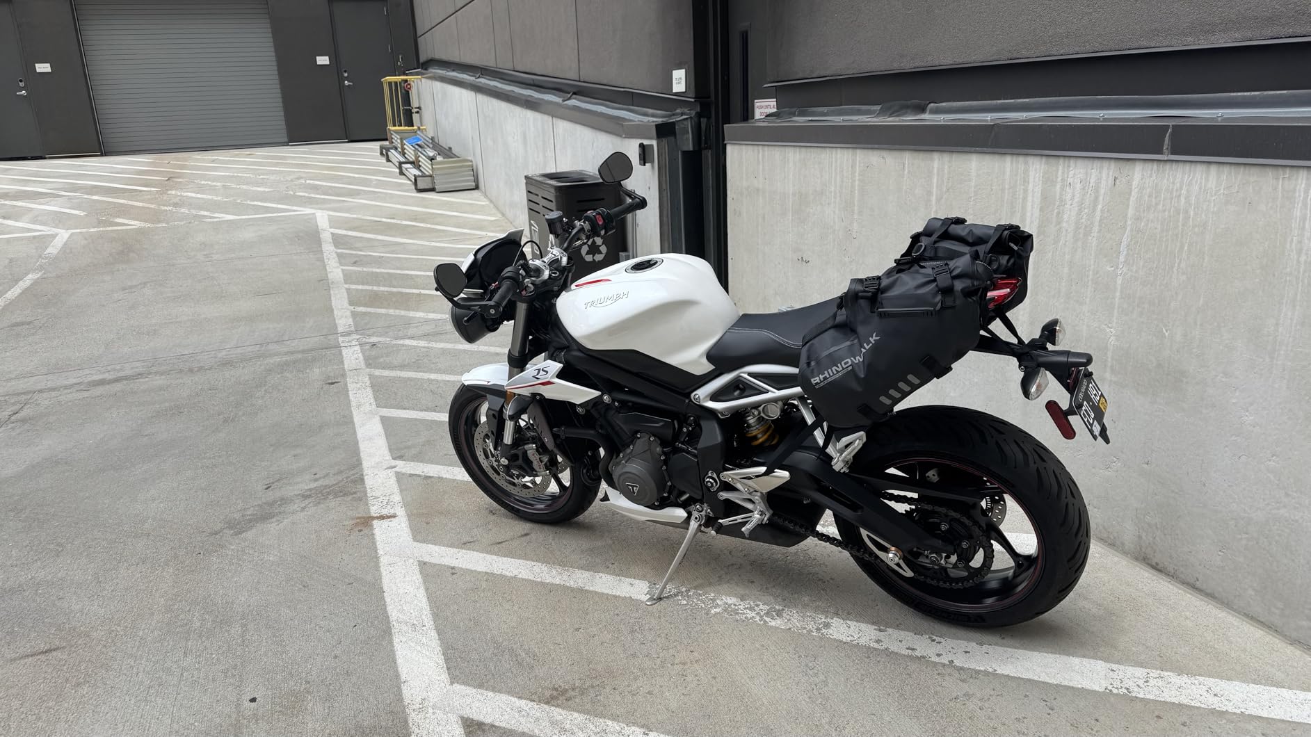 Rhinowalk Motorcycle Saddlebags 28L(14L*2) Waterproof Motorbike Side Bags, Travel Luggage Panniers with Shoulder Strap for Adventure & Sport Motorcycle Racks, 1 Pair customer photo 2