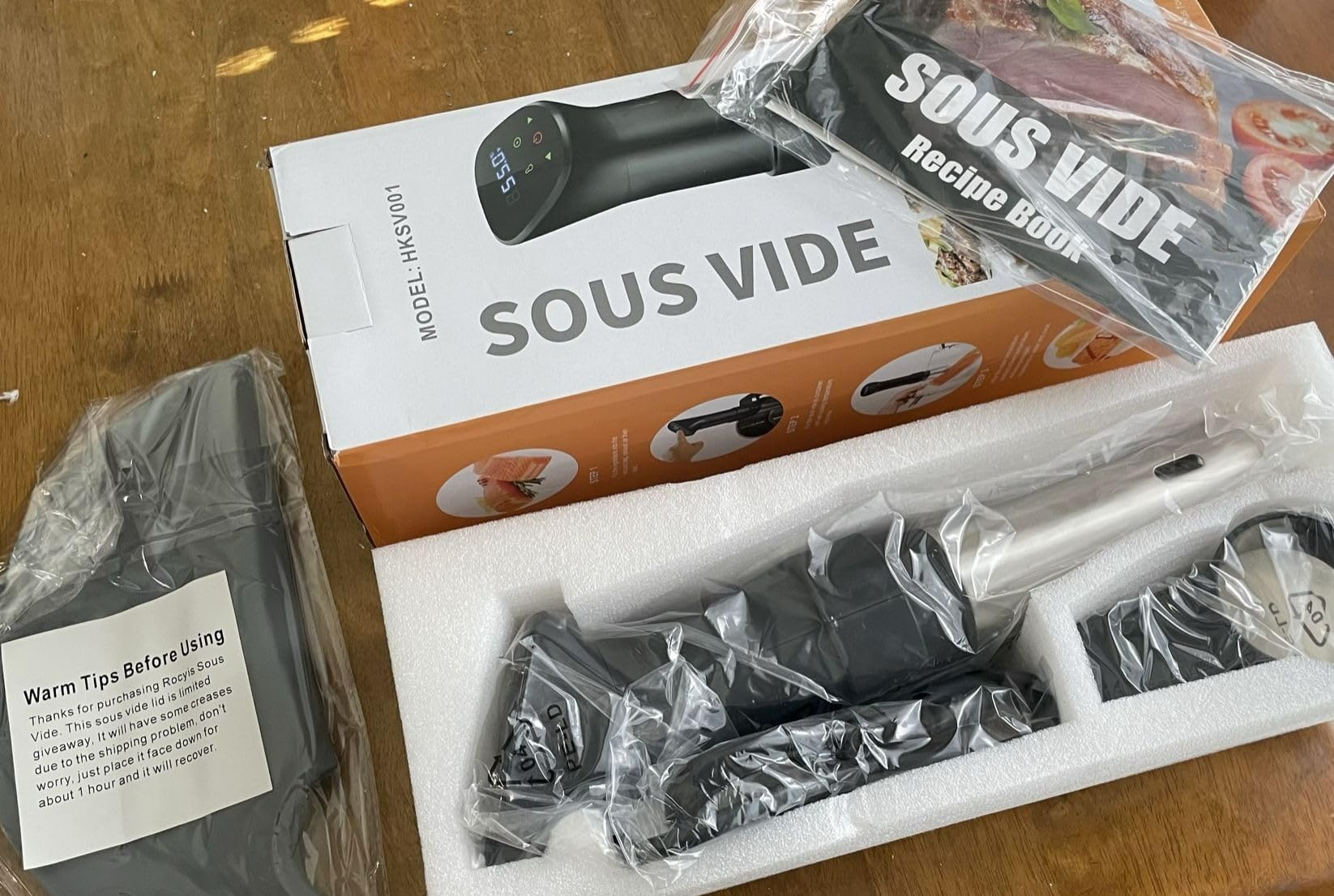 Sous Vide Machine - Suvee Cooker - Rocyis Sous Vide Kit with Lid, Recipes - 1000W Fast Heating Immersion Circulator, Accurate Temperature and Timer, Digital Touch Screen, Stainless Steel customer photo 2