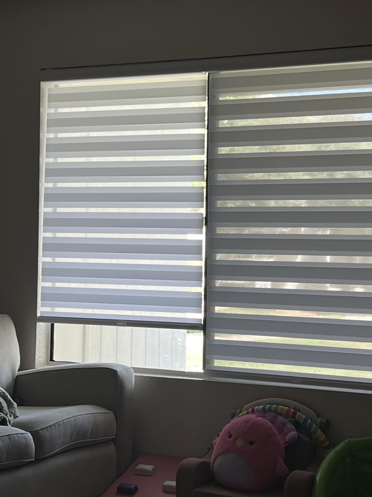 Persilux Cordless Zebra Blinds for Windows Free-Stop Window Blinds (34