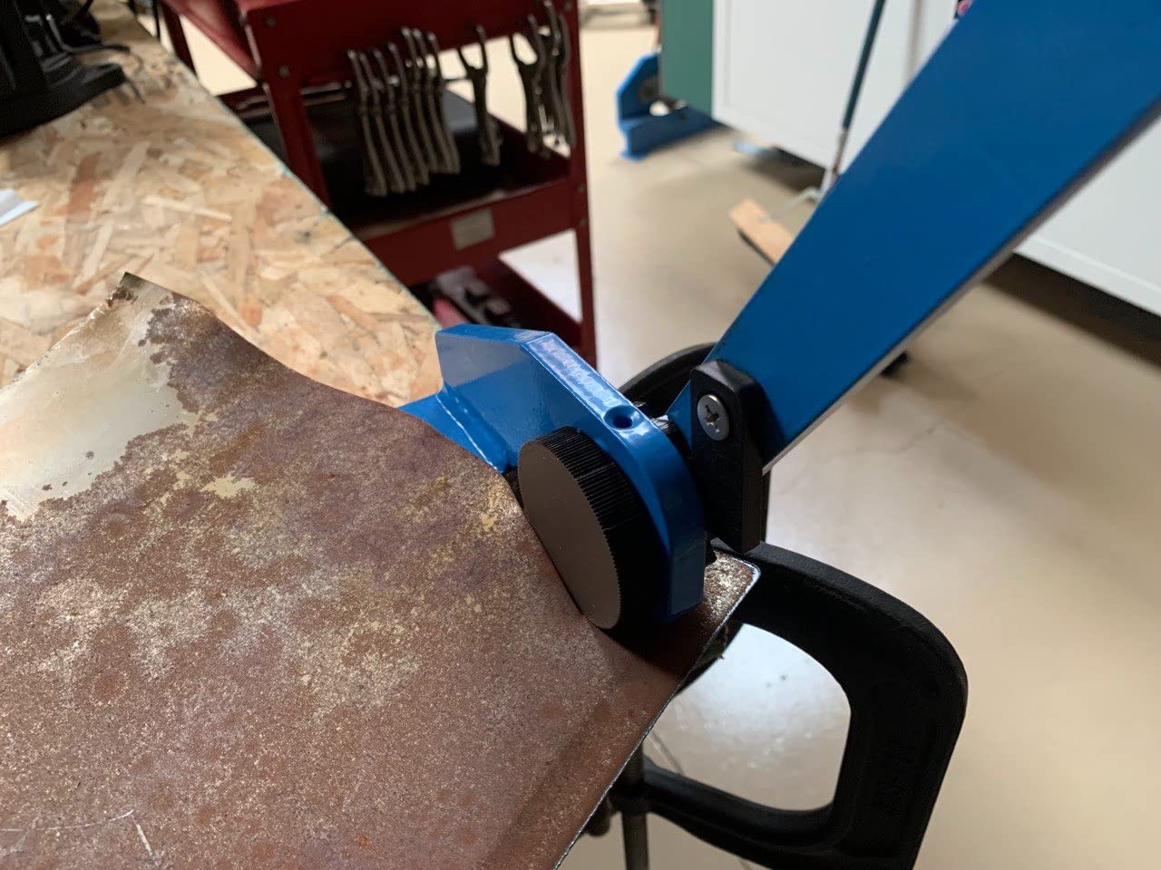 KF5014 Sheet Metal Shear Throatless Rotary Hand Shear 16Ga / 1.5mm Capacity customer photo 1