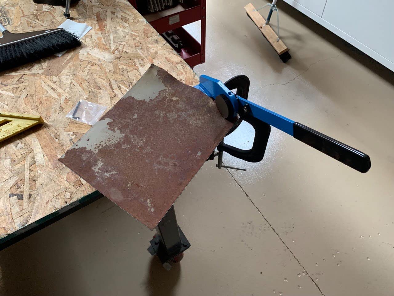 KF5014 Sheet Metal Shear Throatless Rotary Hand Shear 16Ga / 1.5mm Capacity customer photo 2