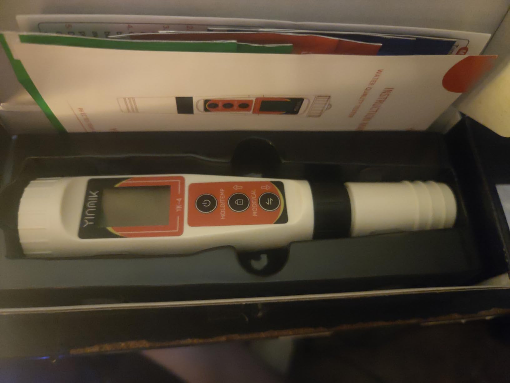 YINMIK PH Meter, Digital 4 in 1 PH EC TDS Temp Meter for Water Hydroponics, Waterproof DWC PH and EC PPM Water Tester with Backlit for Nutrients Growing, Indoor Garden, Home Brewing, Pool, Aquarium customer photo 2