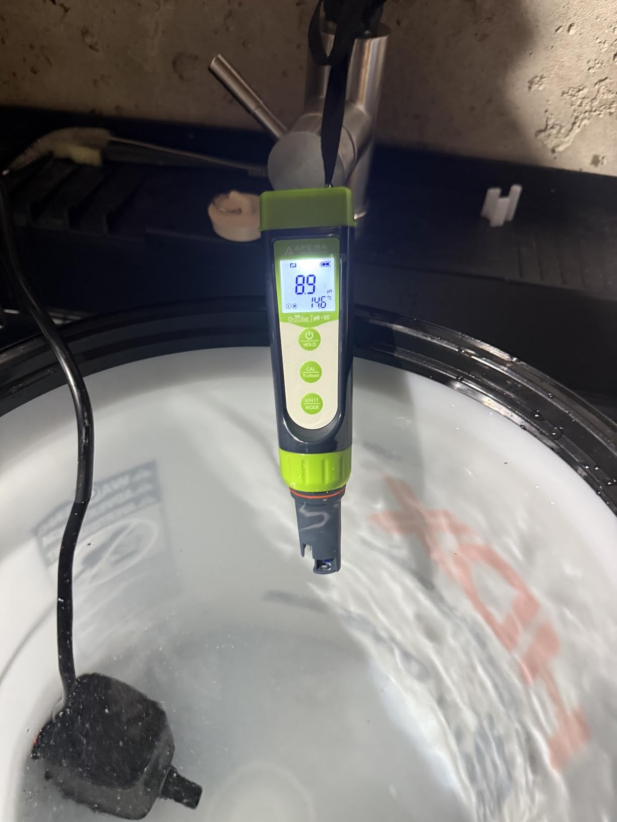 Apera Instruments AI104G GroStar Series GS4 pH/EC/500ppm/700ppm Combo 5-in-1 Pen Tester Kit with Replaceable Double-Junction pH/EC Probe for Hydroponics Water Quality Testing, Gen II customer photo 2