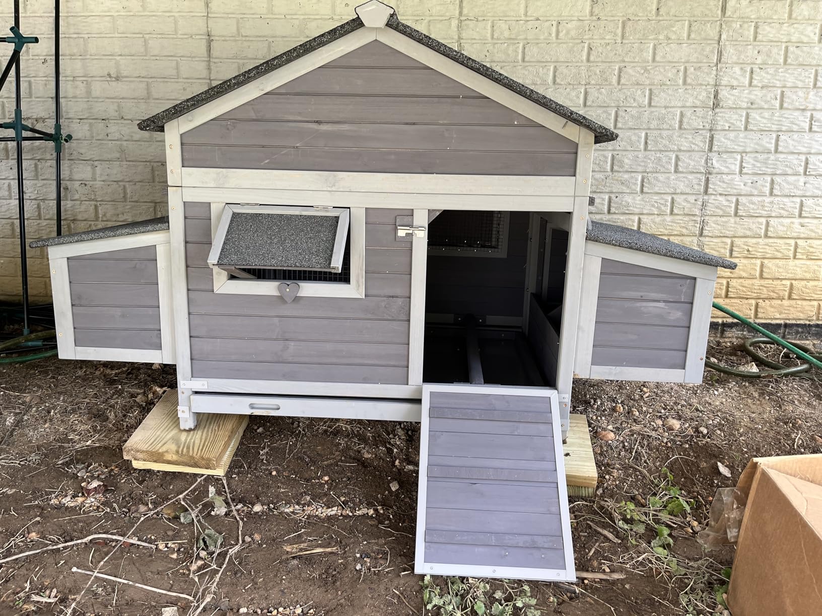 Aivituvin Chicken Coop Run Extension Rabbit Enclosure Outdoor Duck Playpen 20.73 ft² customer photo 2