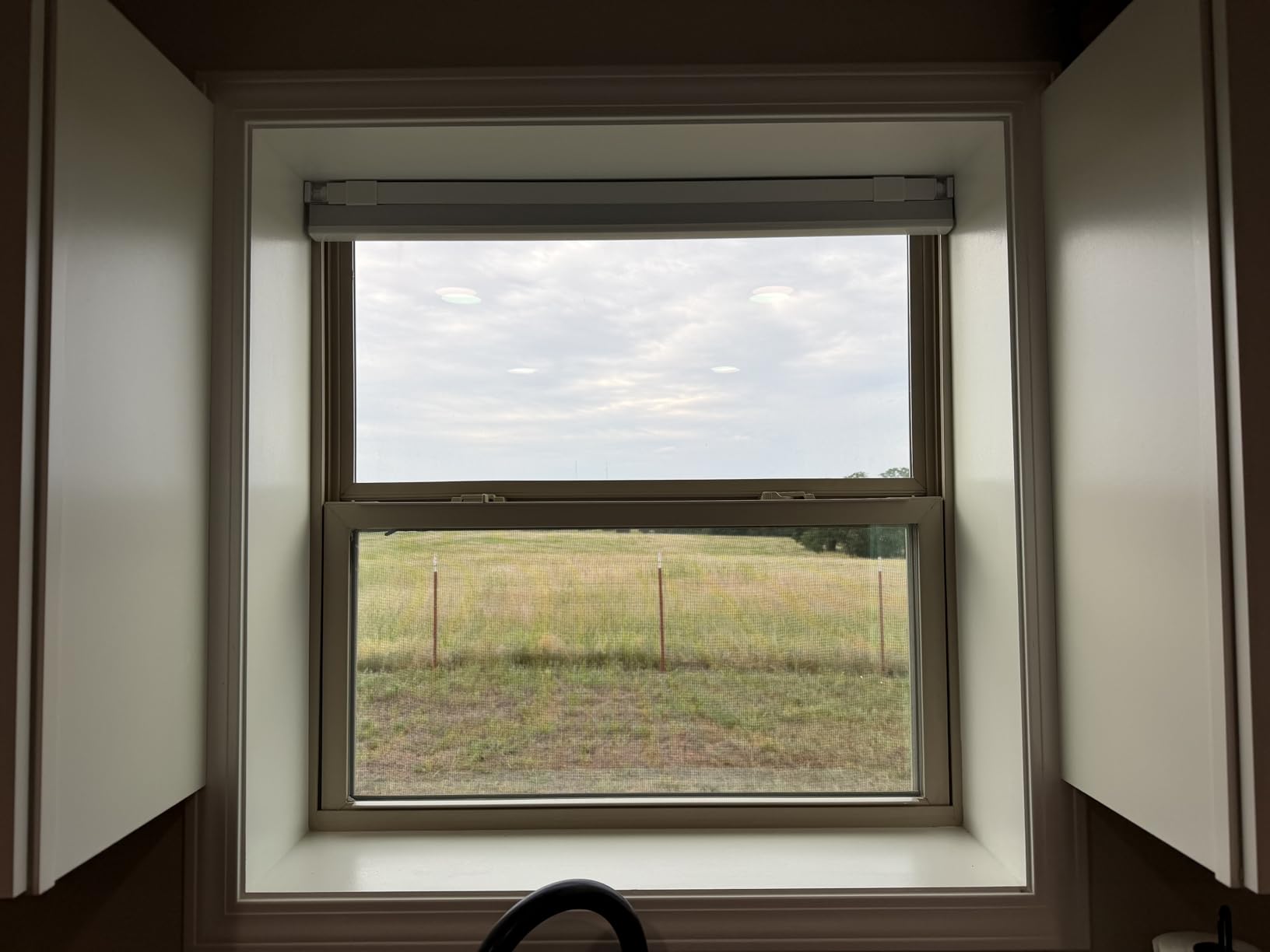 LazBlinds Cordless Cellular Shades, No Tools No Drill Blackout Honeycomb Shades Pleated Blinds for Windows, 35'' W x 48'' H, Silver White customer photo 2