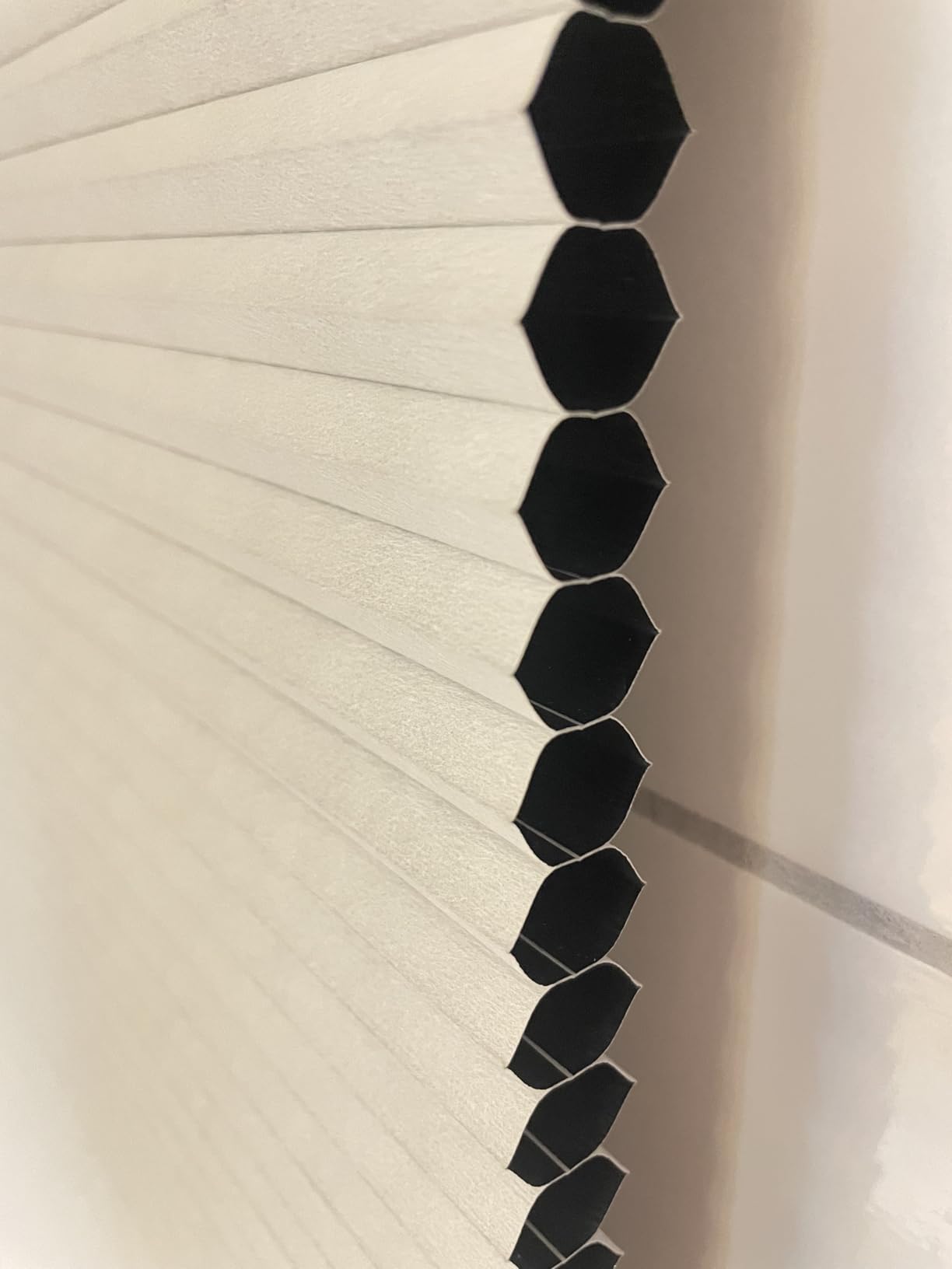 LazBlinds Cordless Cellular Shades, Blackout Privacy Honeycomb Shades for Home, Thermal Insulation Noise Reduction Blinds for Windows, 35'' W x 48'' H, White customer photo 2