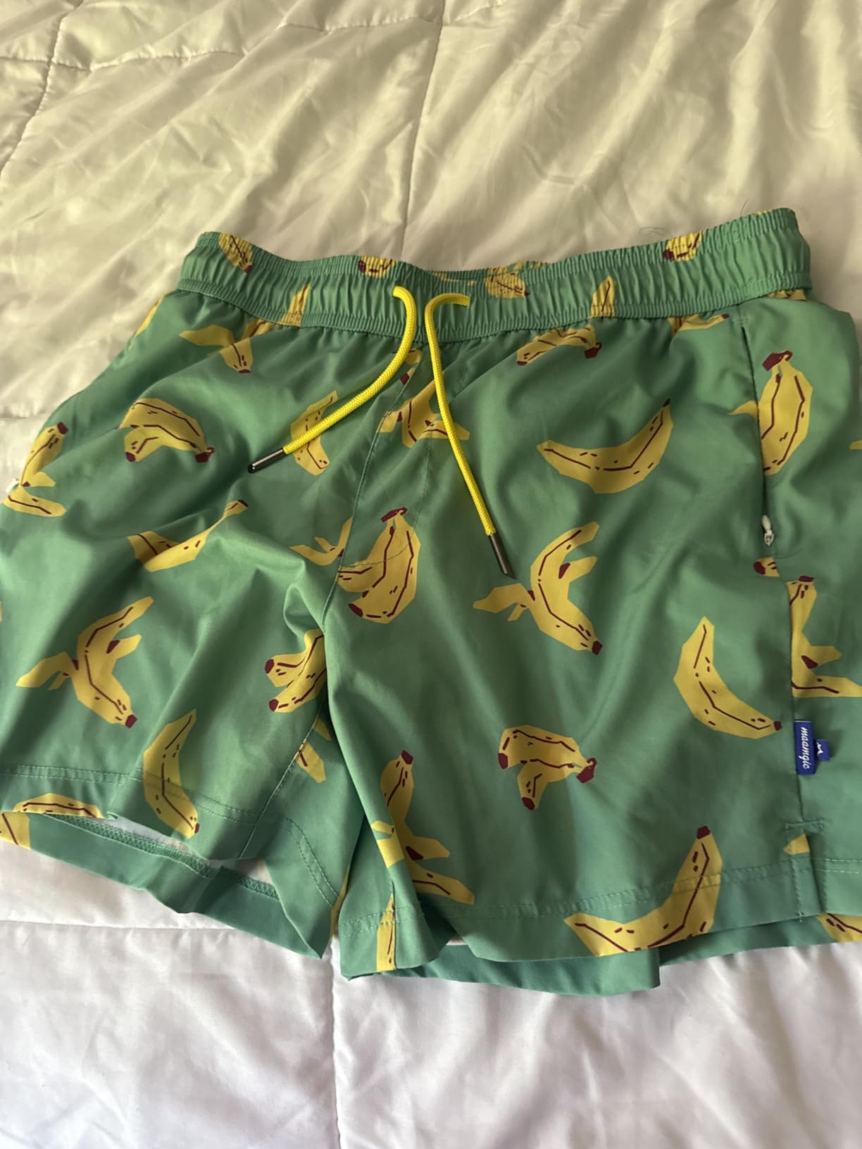 maamgic Mens Swim Trunks with Compression Liner 5 Inch, Quick Dry Bathing Suit with Zipper Pockets, No-Chafing Swim Shorts customer photo 1