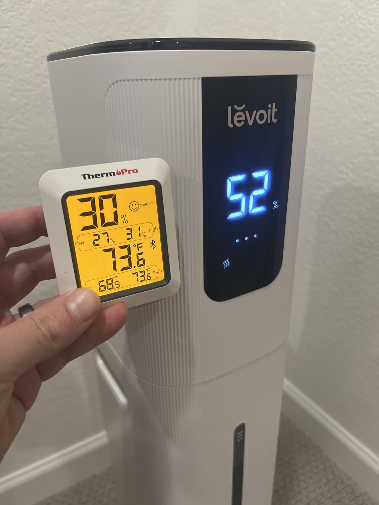 LEVOIT OasisMist 1000S (10L) Smart Humidifier for Home Large Room Bedroom, Last 100 Hours Suitable for Indoor Plant, Cover up to 600ft², Easy Top Fill, Remoter & Voice Control, Auto Mode, Quiet, White customer photo 2