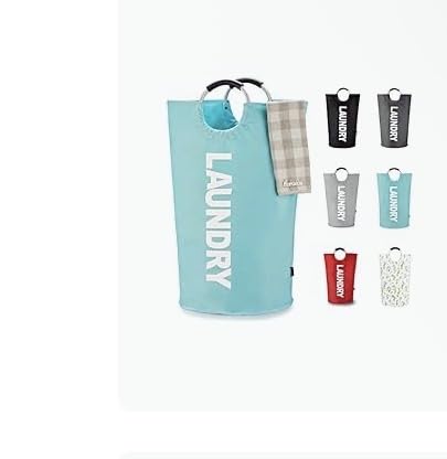 Caroeas 90L Laundry Basket, Waterproof Laundry Hamper, Laundry Bag with Padded Handles, Clothes Hamper Stands Up Well, Collapsible Laundry Basket Easy Storage customer photo 1