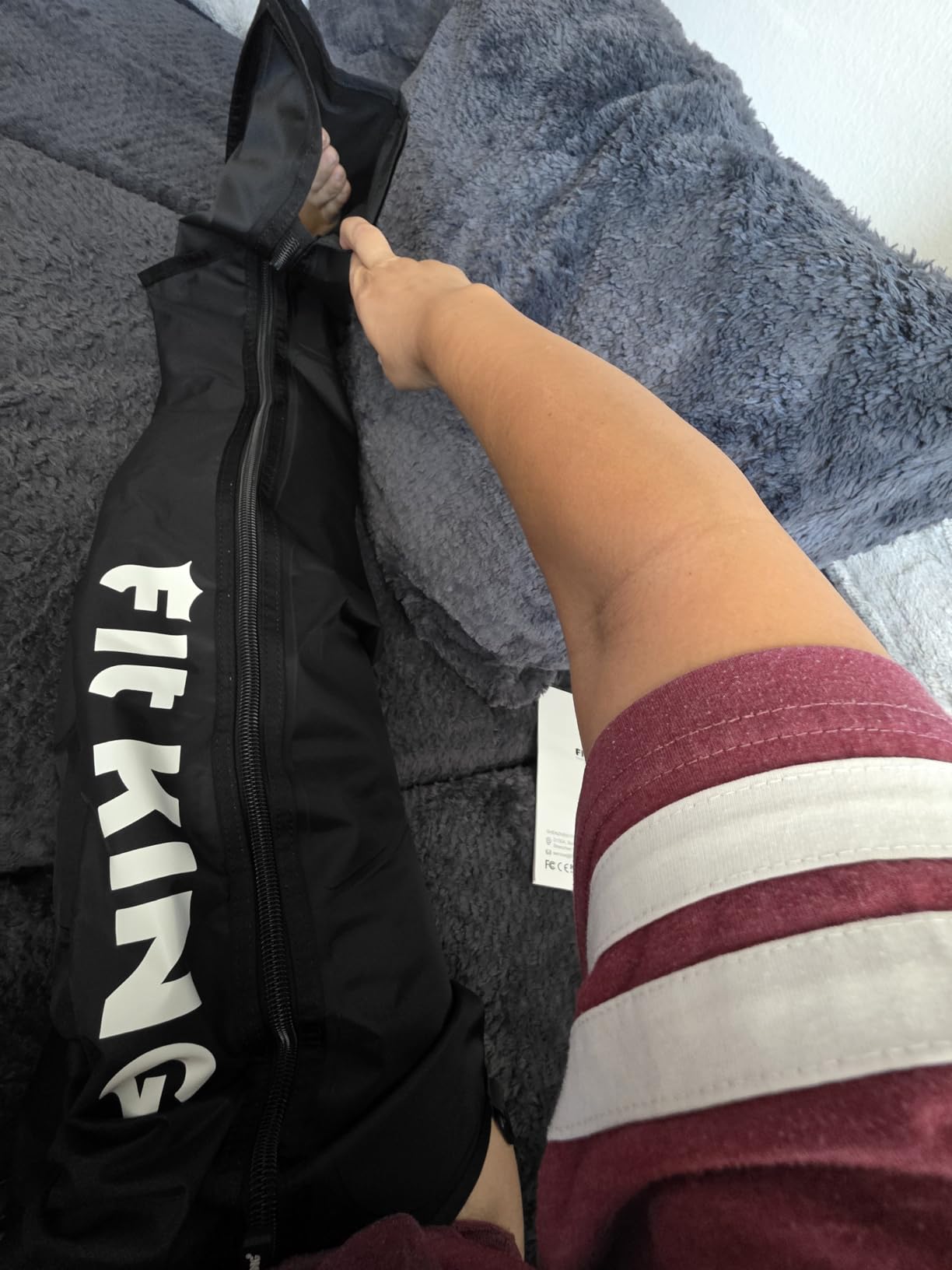 FIT KING Air Compression Recovery System, Sequential Device for Fast Recovery, Foot and Leg Massager Boots to Enhance Sports Performance, FSA-HSA (Small) customer photo 2