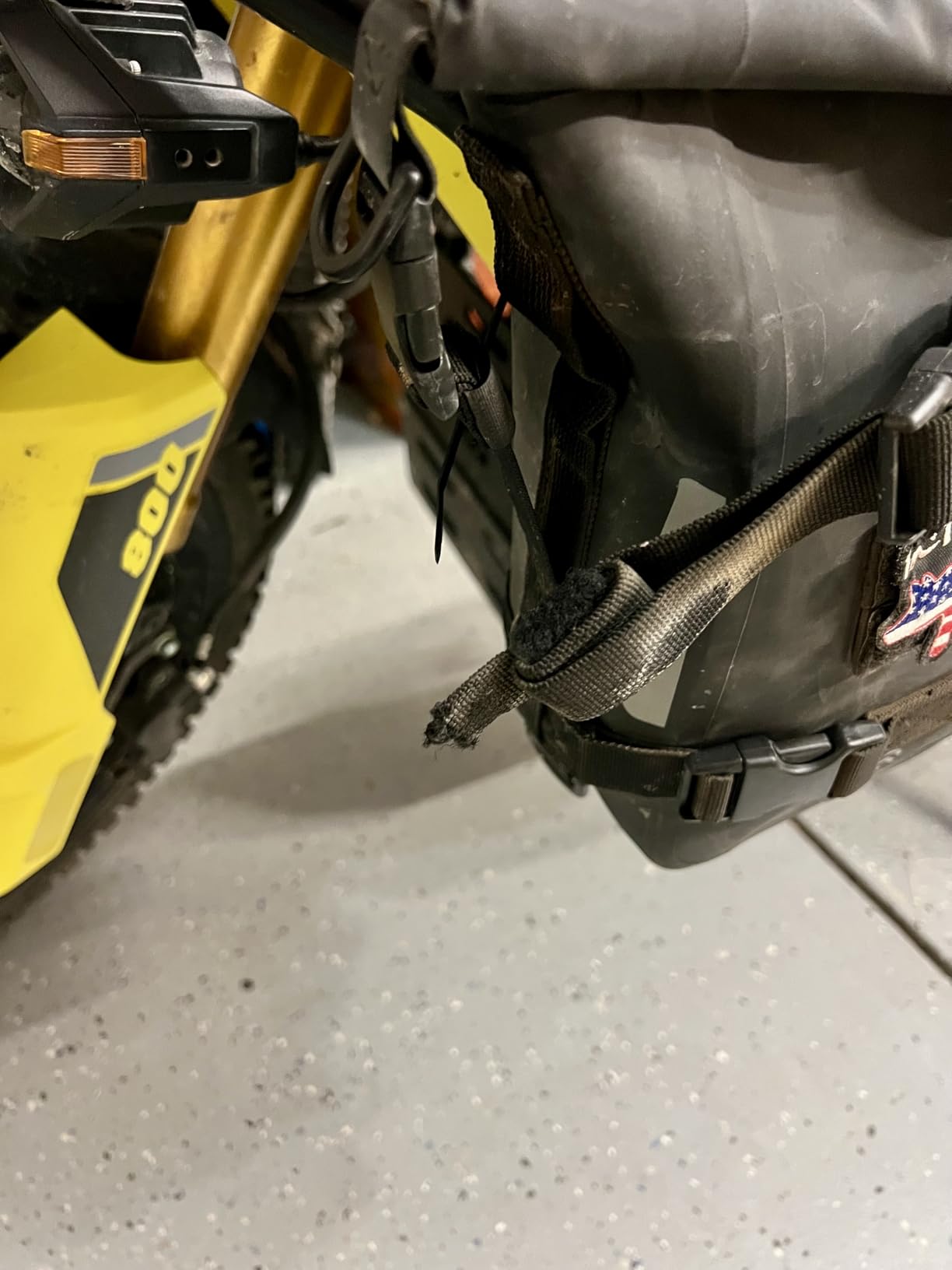 Odinsberg Waterproof Motorcycle Tail Bag 7L Motorcycle Dry Bag Crash Bar Bags used as Luggage on Sissy Bar Back Seat Saddle Bag Rack Fender Bag Pouch Dirt Bike Pack for Moto Enduro ATV customer photo 2