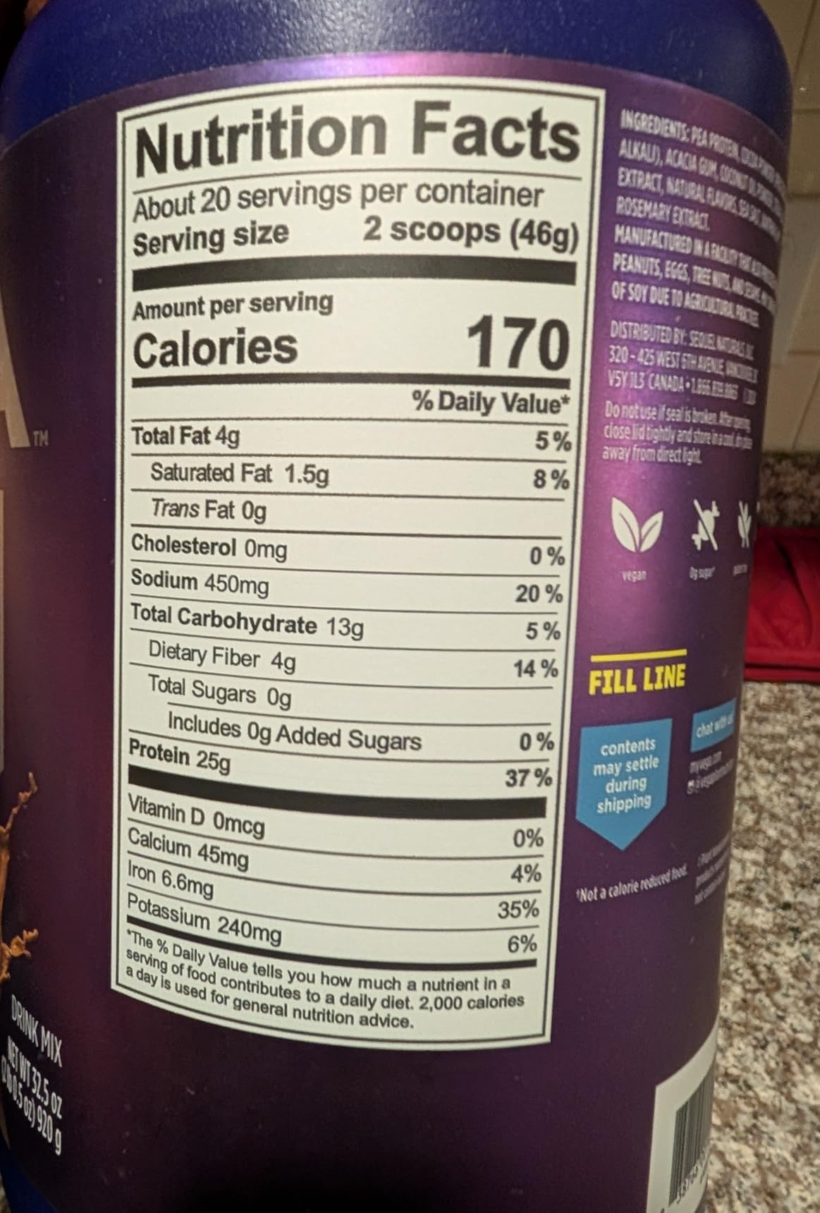 Vega Essential Protein - 25g Vegan Protein Powder, Rich Chocolate - 32.5oz, 20 Servings customer photo 1