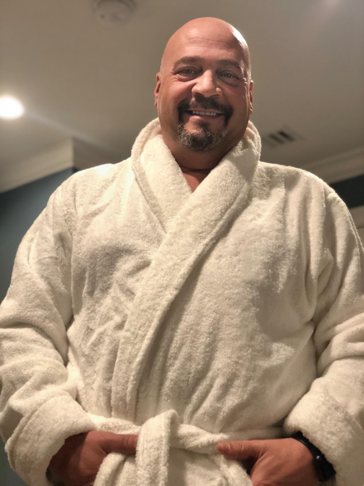 Lands' End Men's Full-Length Turkish Cotton Terry Bathrobe - 55