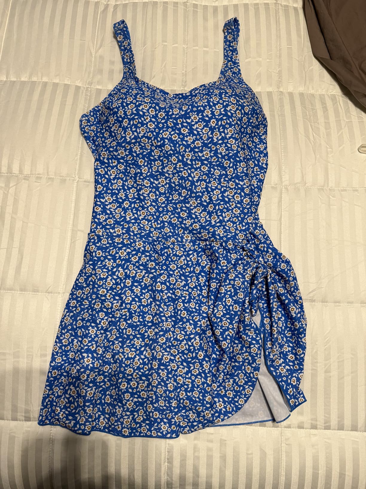 Eomenie One Piece Swimdress Swimsuits for Women Tummy Control Swim Dresses Skirt Bathing Suit customer photo 2
