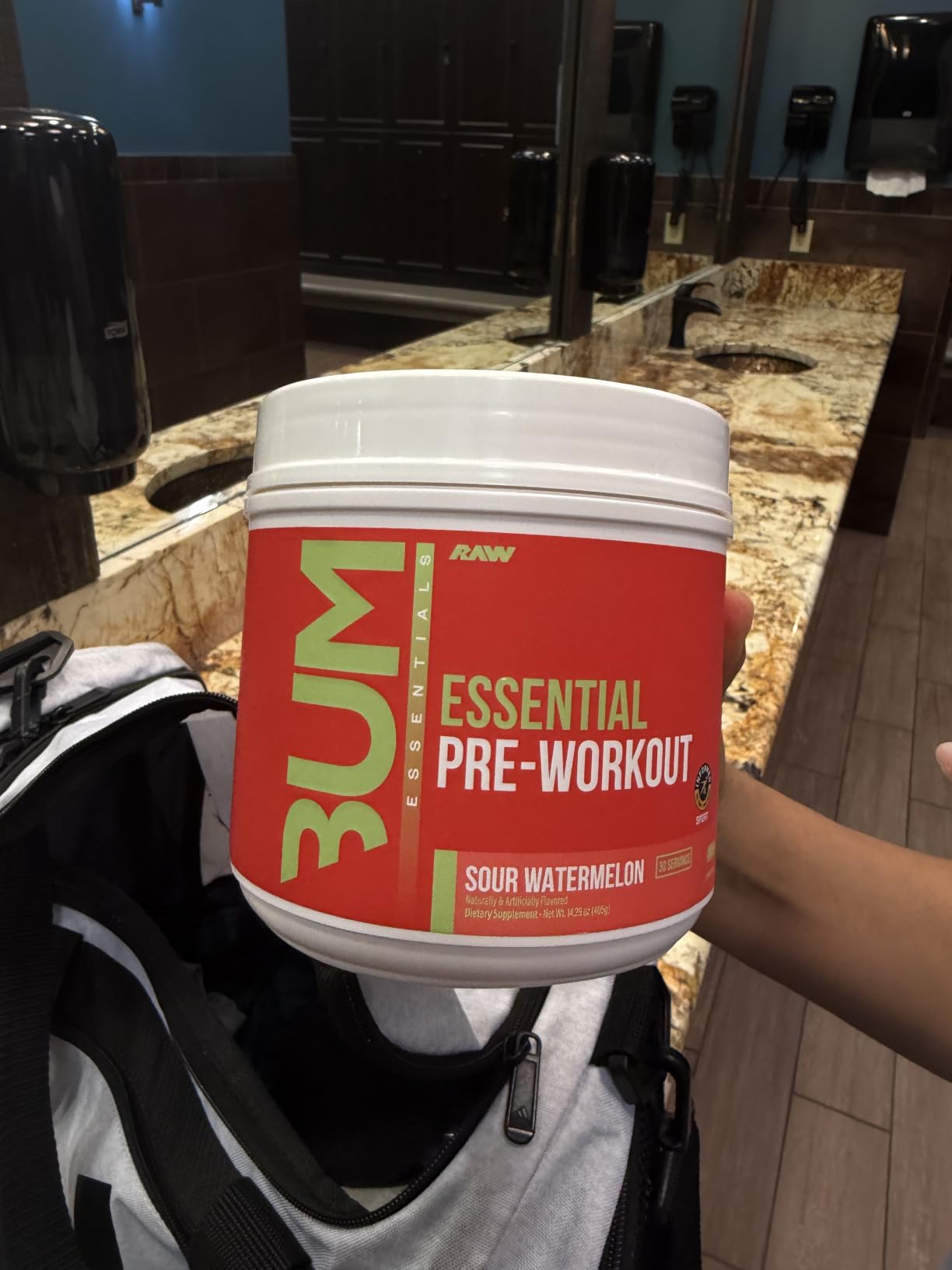 RAW Essential Pre-Workout Powder (Sour Watermelon) - Chris Bumstead - with Caffeine, L-Citrulline, L-Tyrosine, Beta Alanine, 30 Servings customer photo 1