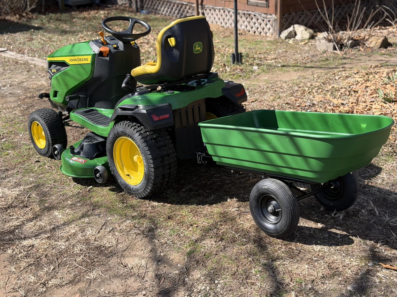 Tow Barrow Dumping Lawn and Garden Utility Trailer, 6.5 Cubic Foot customer photo 2