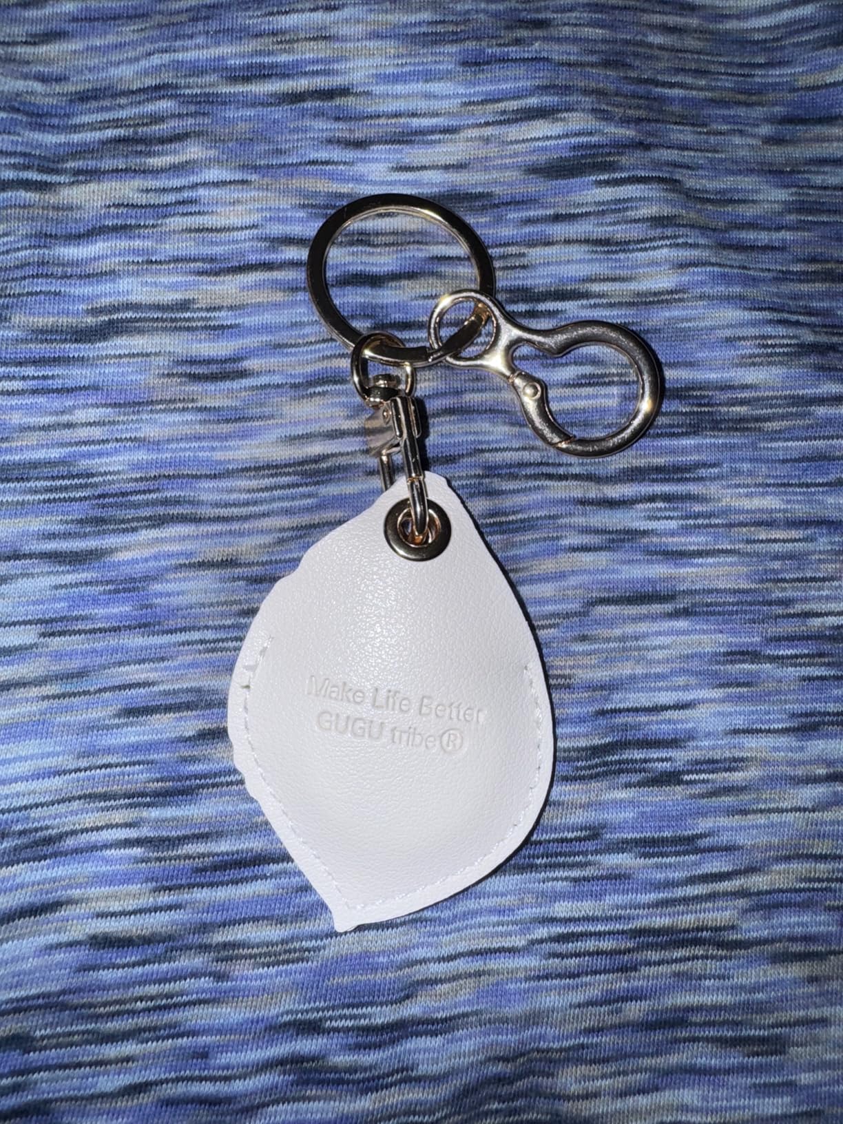 Leather Keychain Holder Case Compatible with AirTag, Cute Air Tag Cover with Keychain Ring, GPS Tracker Case for Keys customer photo 1