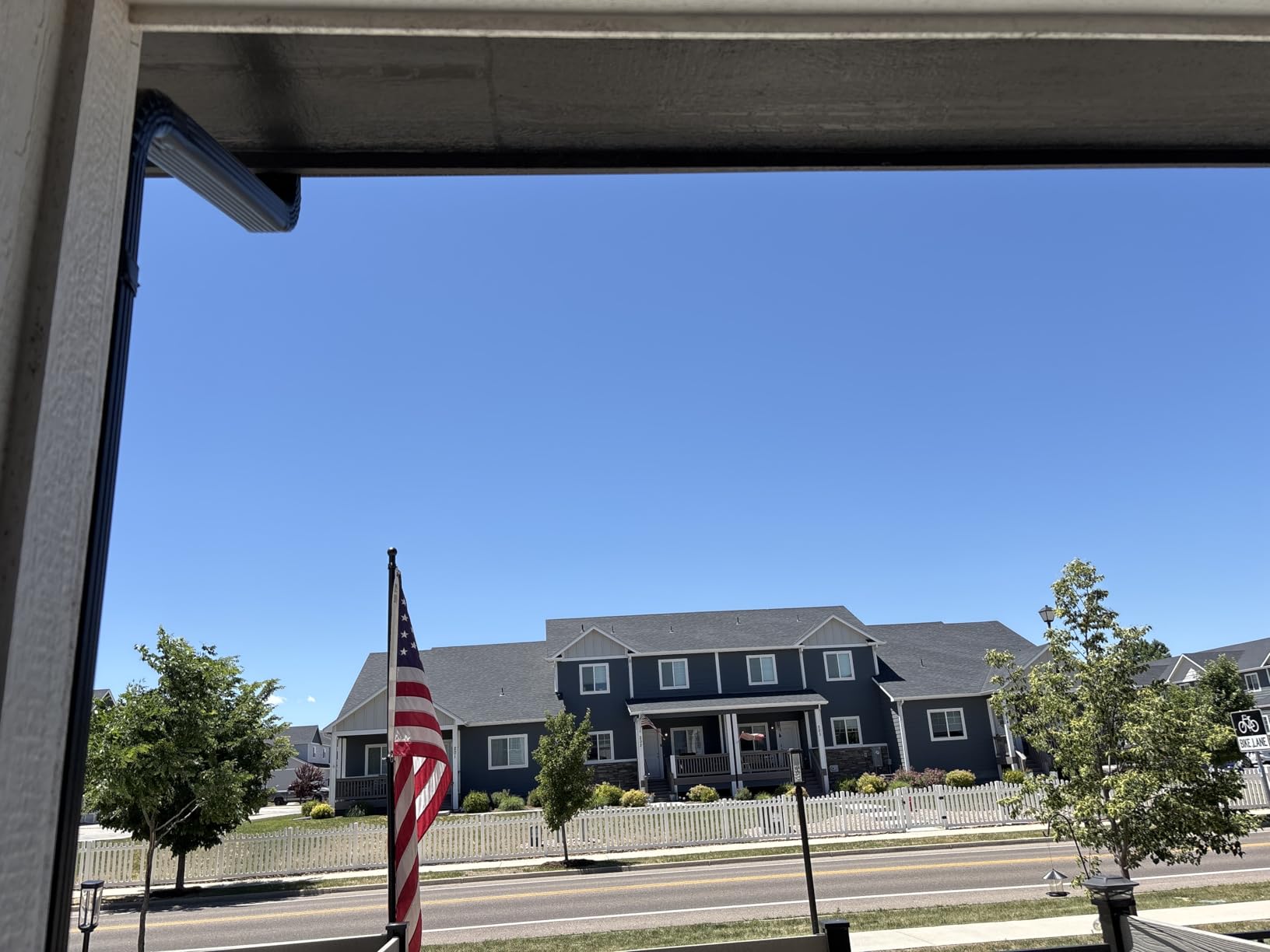 Acostop 10 FT In Ground Flag Poles for Outside House - Fit for 2 Flags Extra Thick Flag Pole Kit with 5 Prongs Base, Windproof Ground FlagPoles for Residential Small Medium Lawn Temporary Event customer photo 1
