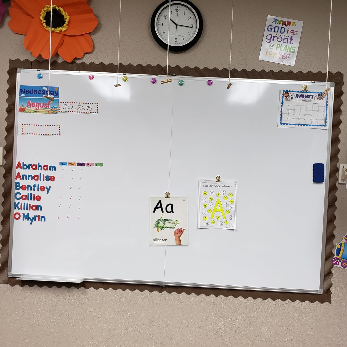 Magnetic White Board Dry Erase Board for Wall, 72