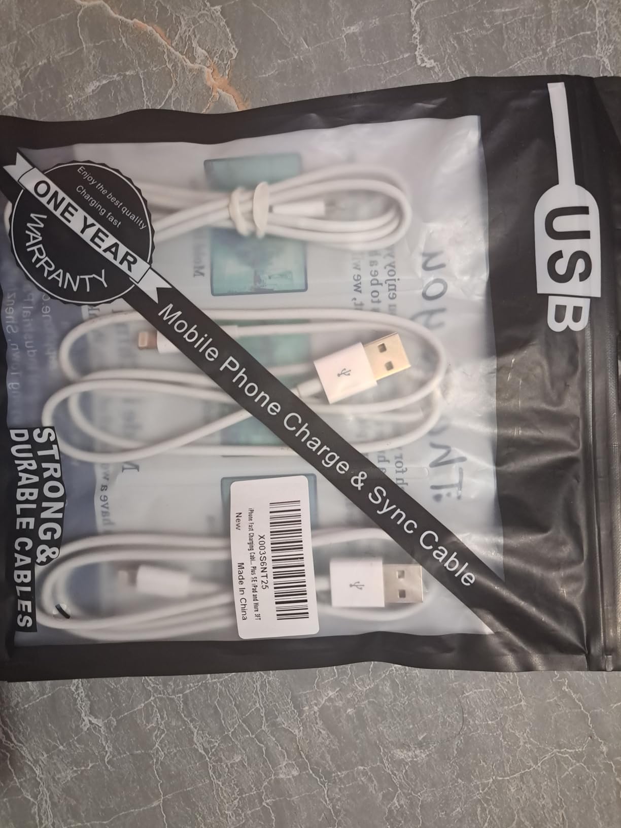 iPhone Fast Charging Cable [Apple MFi Certified] 3-Pack 3FT USB-A to Lightning Cable iPhone Charger Cord Compatible with iPhone 14 13 12 11 Pro Max XR XS X 8 7 6 Plus SE iPad and More 3FT customer photo 1
