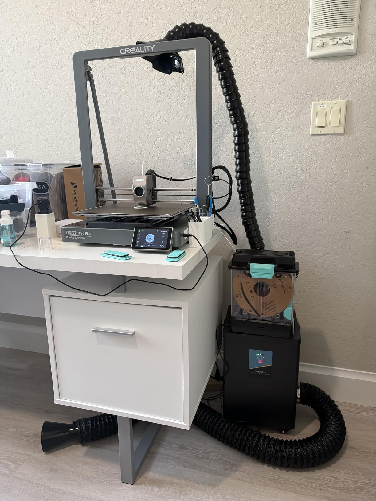 FumeClear FC-2002A Laser Fume Extractor for 260m³/h Strong Suction, Low-Noise with 12 Filters Fume Extractor for Laser Engraver F1, S1, M1, F2 10W to 40W Laser Cutter & 3D Printing Smoke Odor Removal customer photo 1