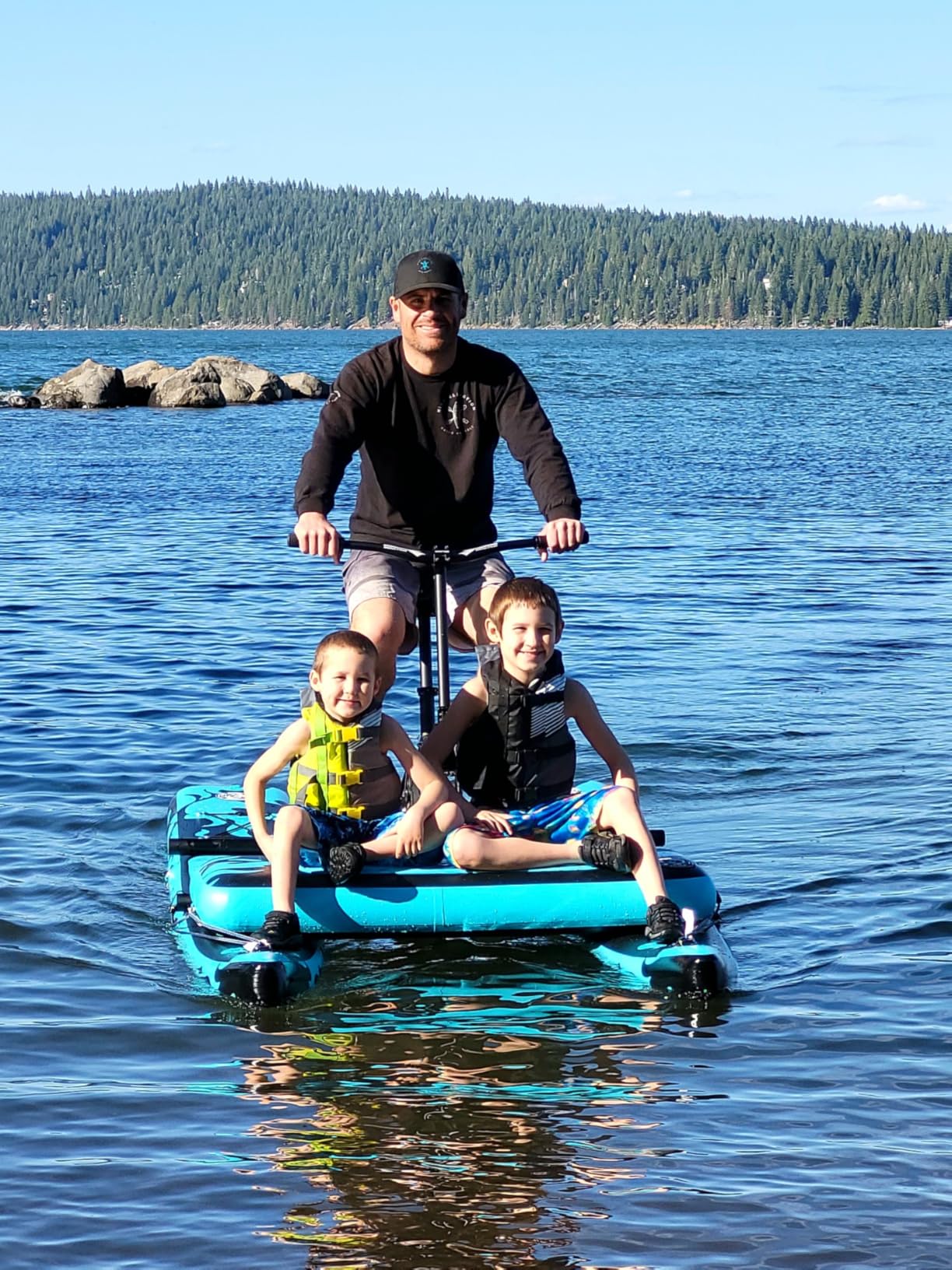 Sup Water Bike 2.0 Inflatable Pedal Boat Kayak Water Bicycles for Lake Fishing Pedal Boat customer photo 1