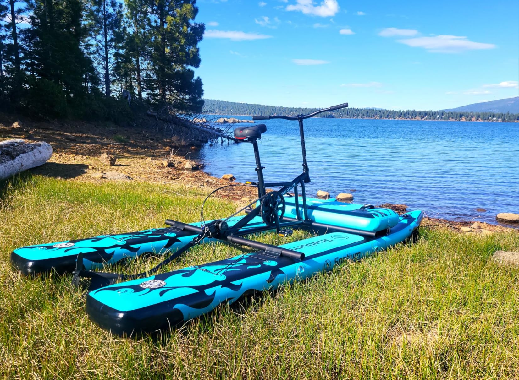 Sup Water Bike 2.0 Inflatable Pedal Boat Kayak Water Bicycles for Lake Fishing Pedal Boat customer photo 2