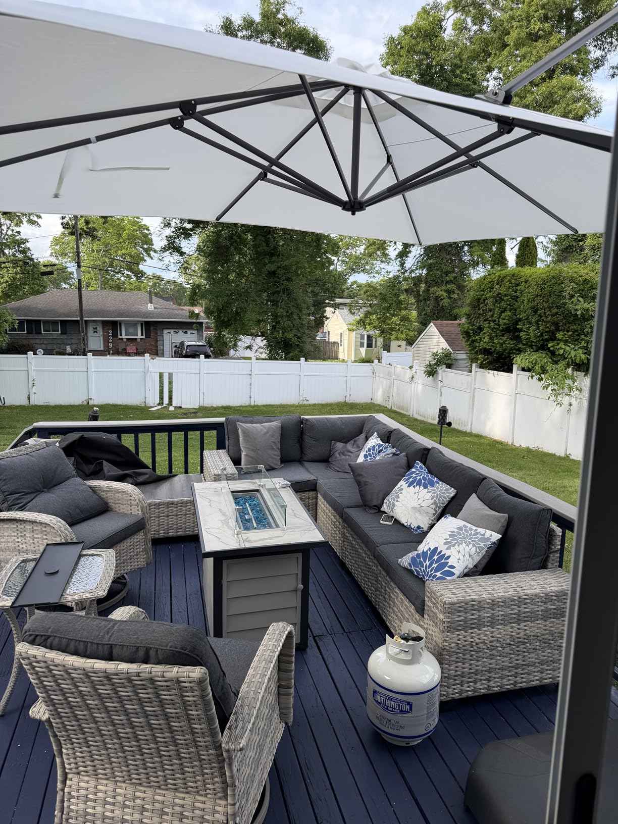 Enzeno Patio Furniture Set Cover - Outdoor Sectional Sofa Couch Set Covers Waterproof, 90