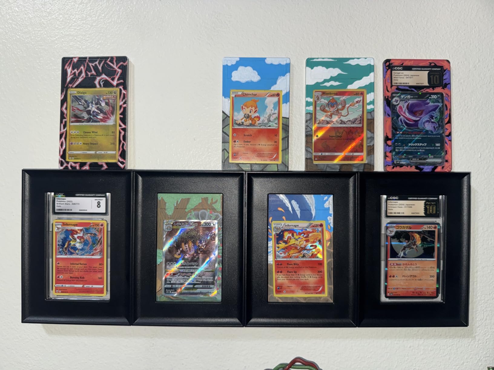 BCW Interlocking Card Frames - Black | Interlocking Frames Ideal for Collectibles, Trading Cards, and Memorabilia | Wall Display Frame (Graded Cards - 8 Pack) customer photo 2