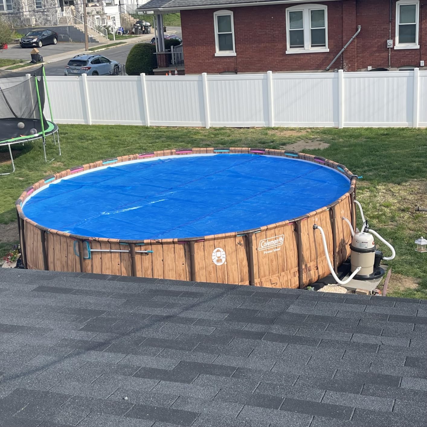 In The Swim 21' Standard Blue Round Solar Pool Cover 8 Mil for Solar Heating Above Ground Pools and Inground Pools customer photo 1