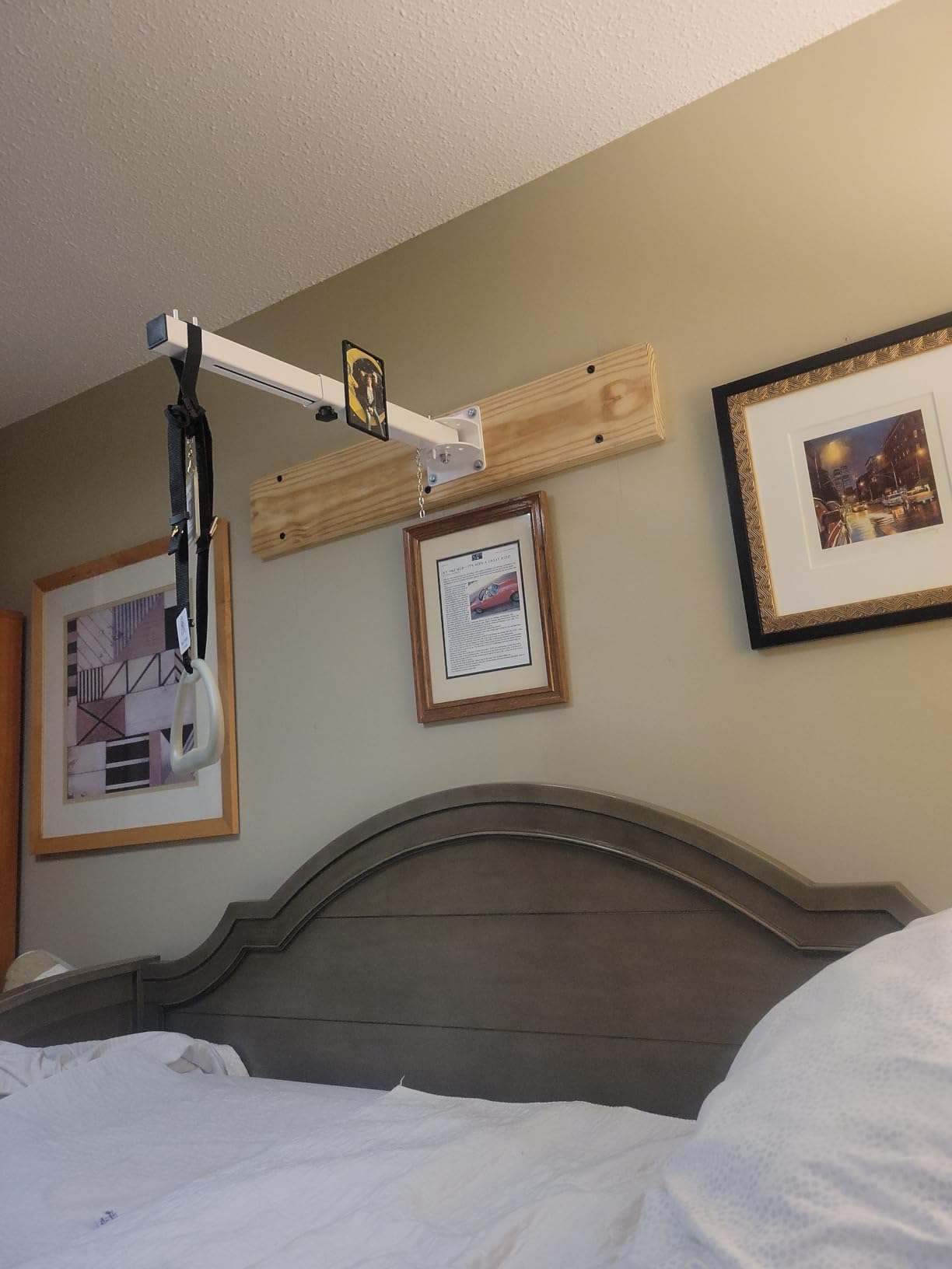 KAAMOS Bed Trapeze Bar for Elderly Bed Pull Up Lift Assist Trapeze Bar Mobility Handicap Medical Trapeze Bars for Get Out of Bed Hospital Overhead Transfer Helper Handle customer photo 1