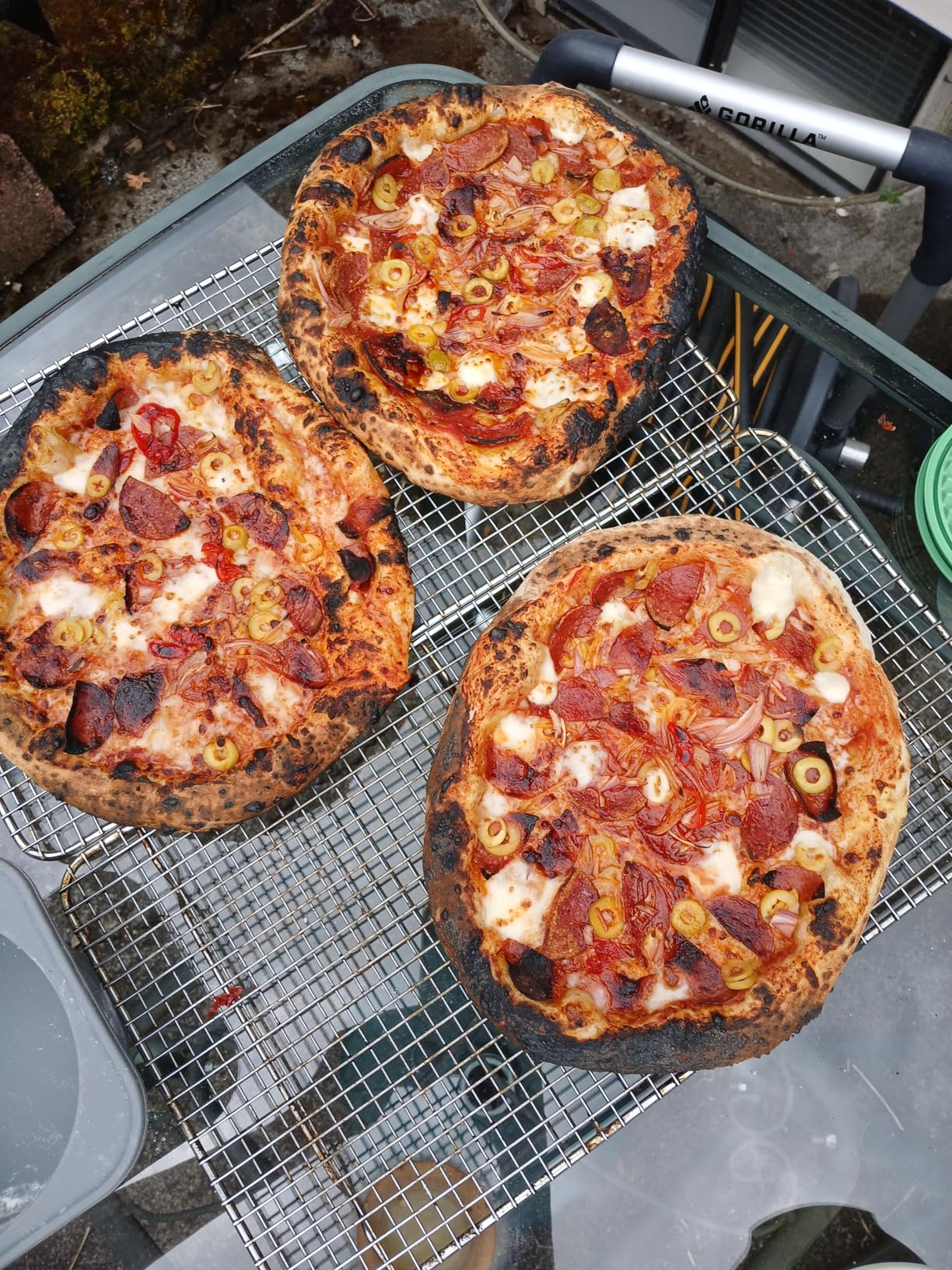 PLUS Large 1000ml Pizza Dough Proofing Boxes for DIY Artisan Pizza, Food Grade Silicone Stackable Containers with Lids. Freezer, Fridge, Dishwasher Safe (3Space Grey Plus) customer photo 2