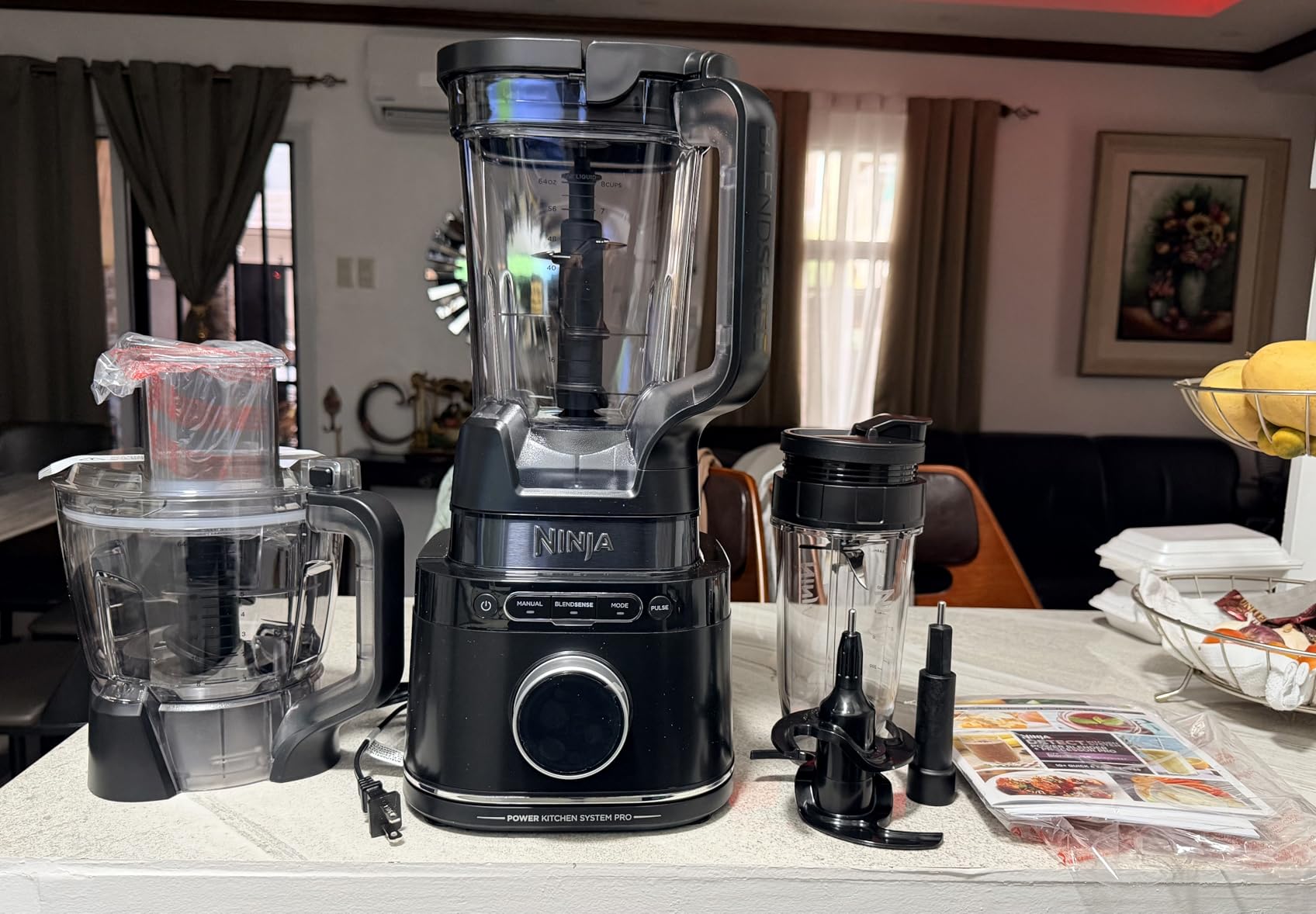 Ninja Kitchen System TB401 | Food Processor & Blender with BlendSense Technology | 8-Cup Bowl & 24-oz. To-Go Cup | For Smoothies, Cookie Dough, Salsa & More | 1800-Peak-Watt | Black customer photo 1