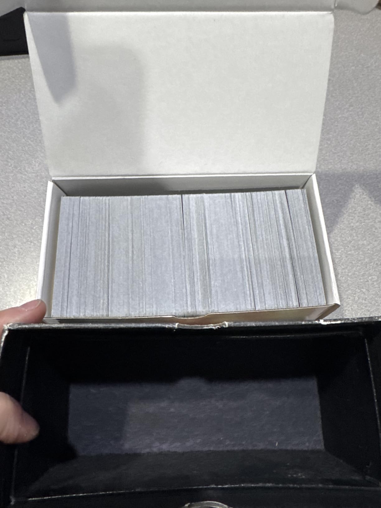 Trading-Card Storage Box, 4-Pack 400 Count Corrugated Cardboard Storage Box with dividers & labels for TCG/Magic/Mtg Storage and Collection, 7 INCH Horizontal customer photo 1